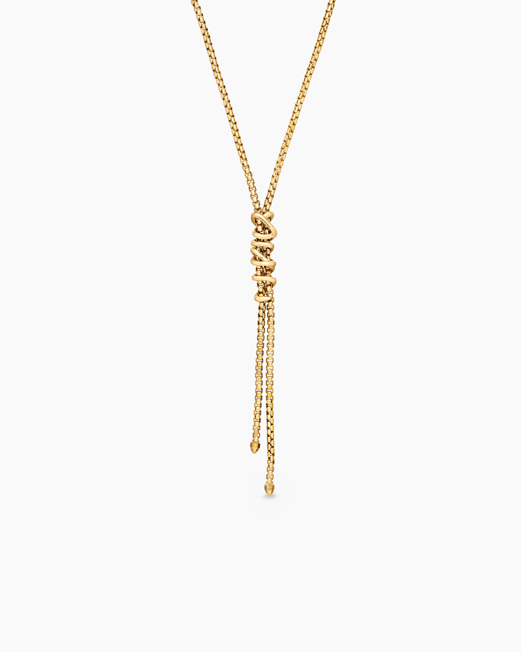 Helena Y Necklace in 18K Yellow Gold with Diamonds - Image 4
