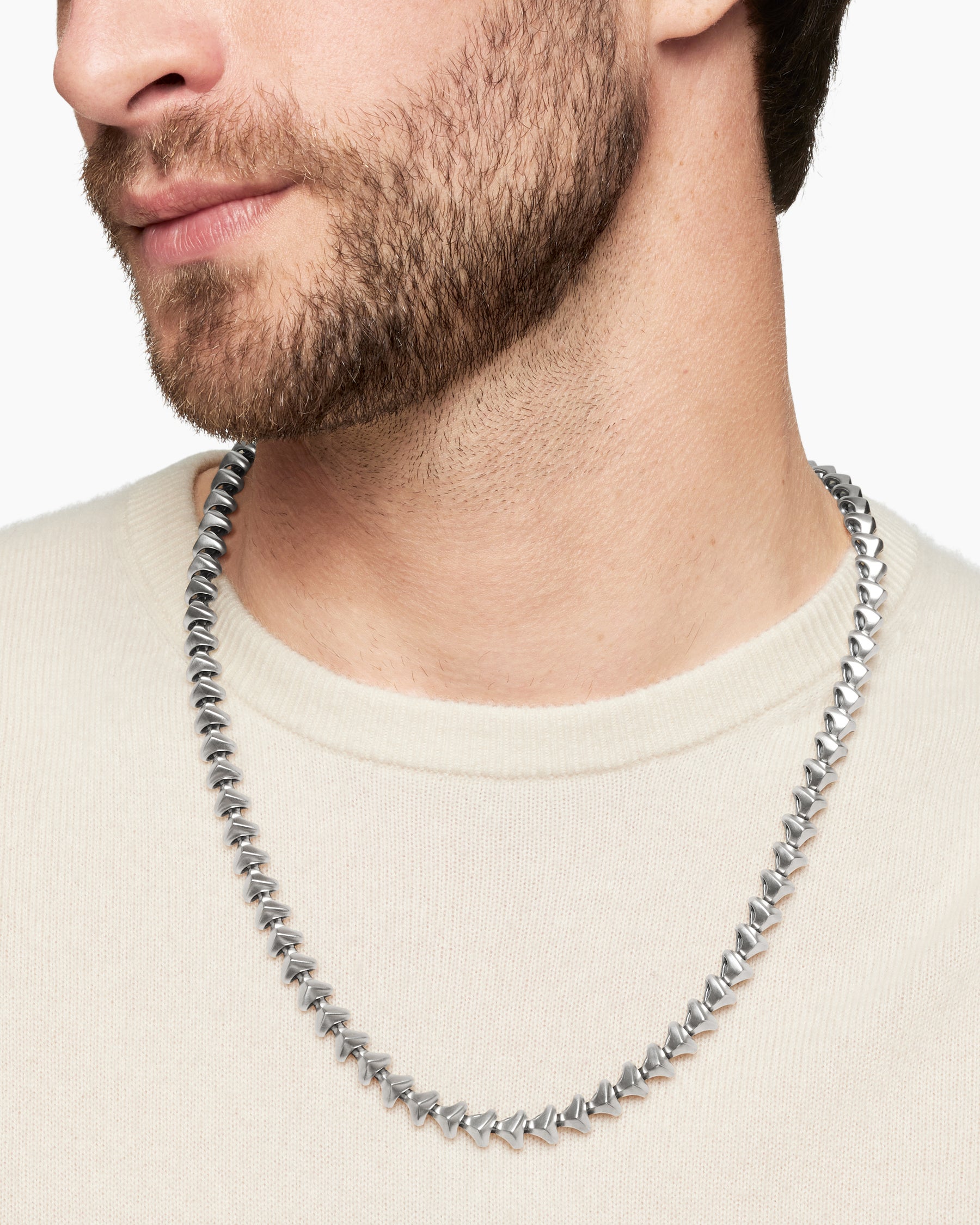 Alternative view of Armory Necklace in Sterling Silver, 9.5mm