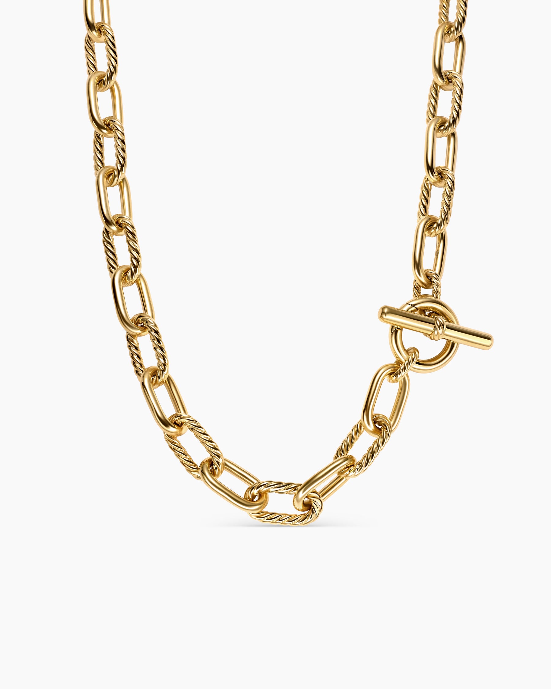 DY Madison Toggle Chain Necklace in 18K Yellow Gold, 11mm
