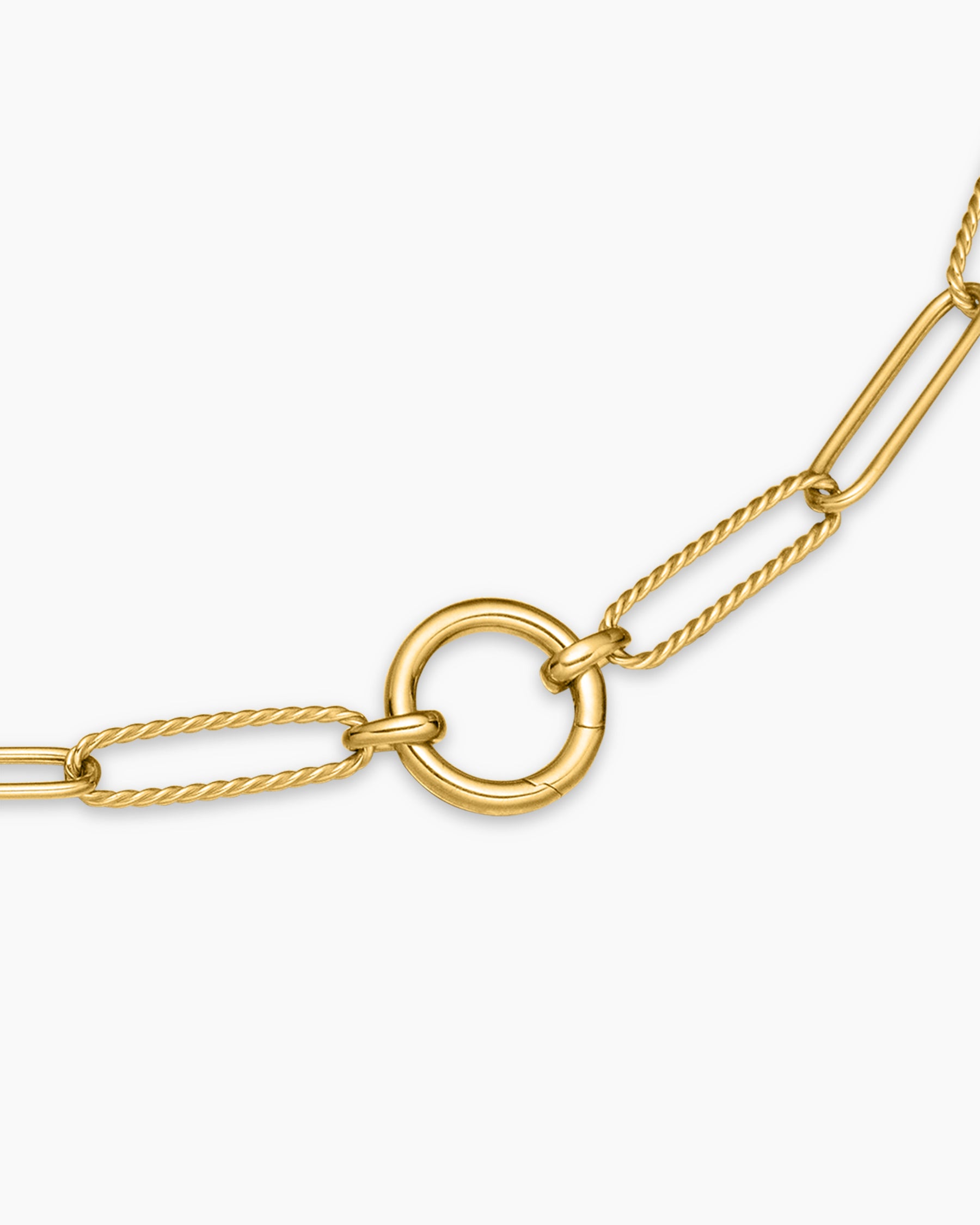 DY Madison Elongated Chain Necklace in 18K Yellow Gold, 5mm - Image 5