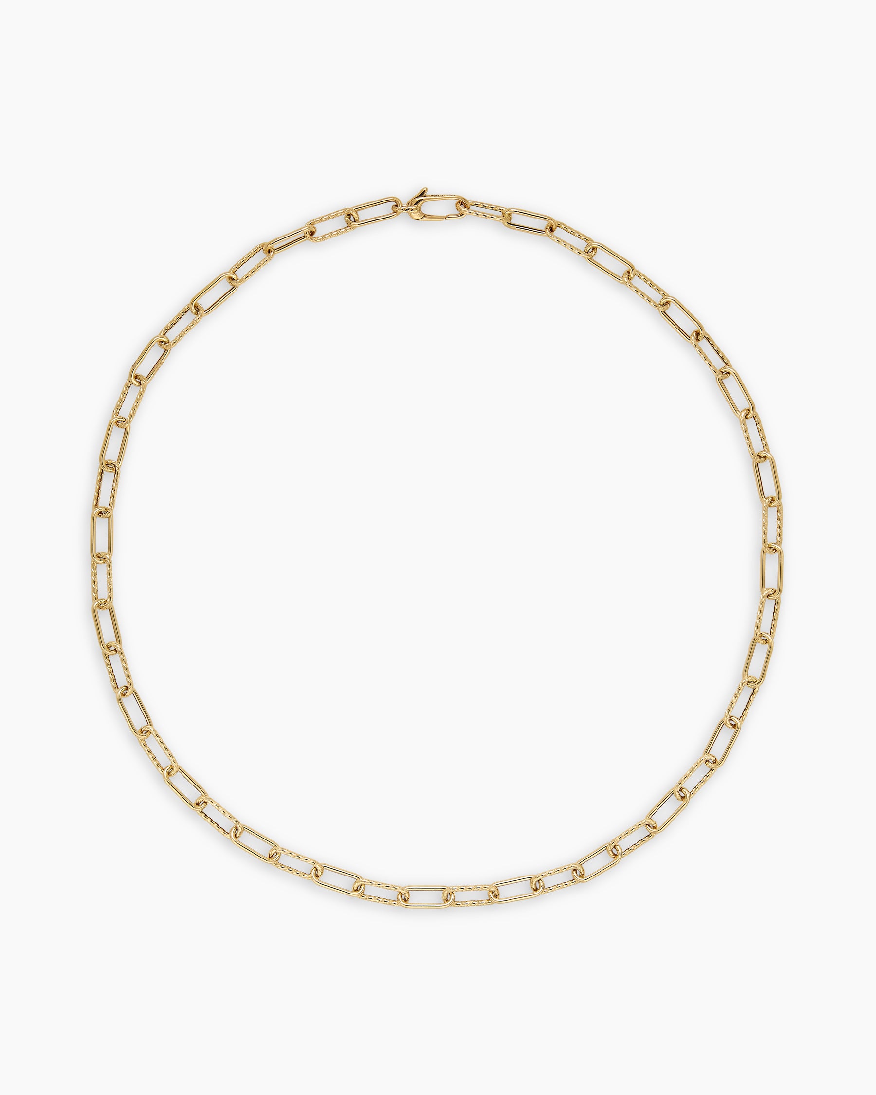 DY Madison Chain Necklace in 18K Yellow Gold, 4mm - Image 4