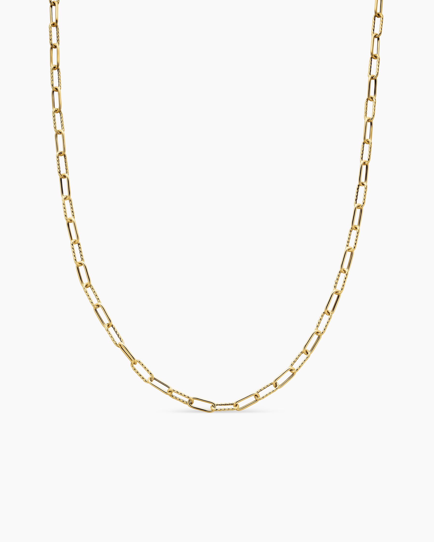 DY Madison Chain Necklace in 18K Yellow Gold, 4mm