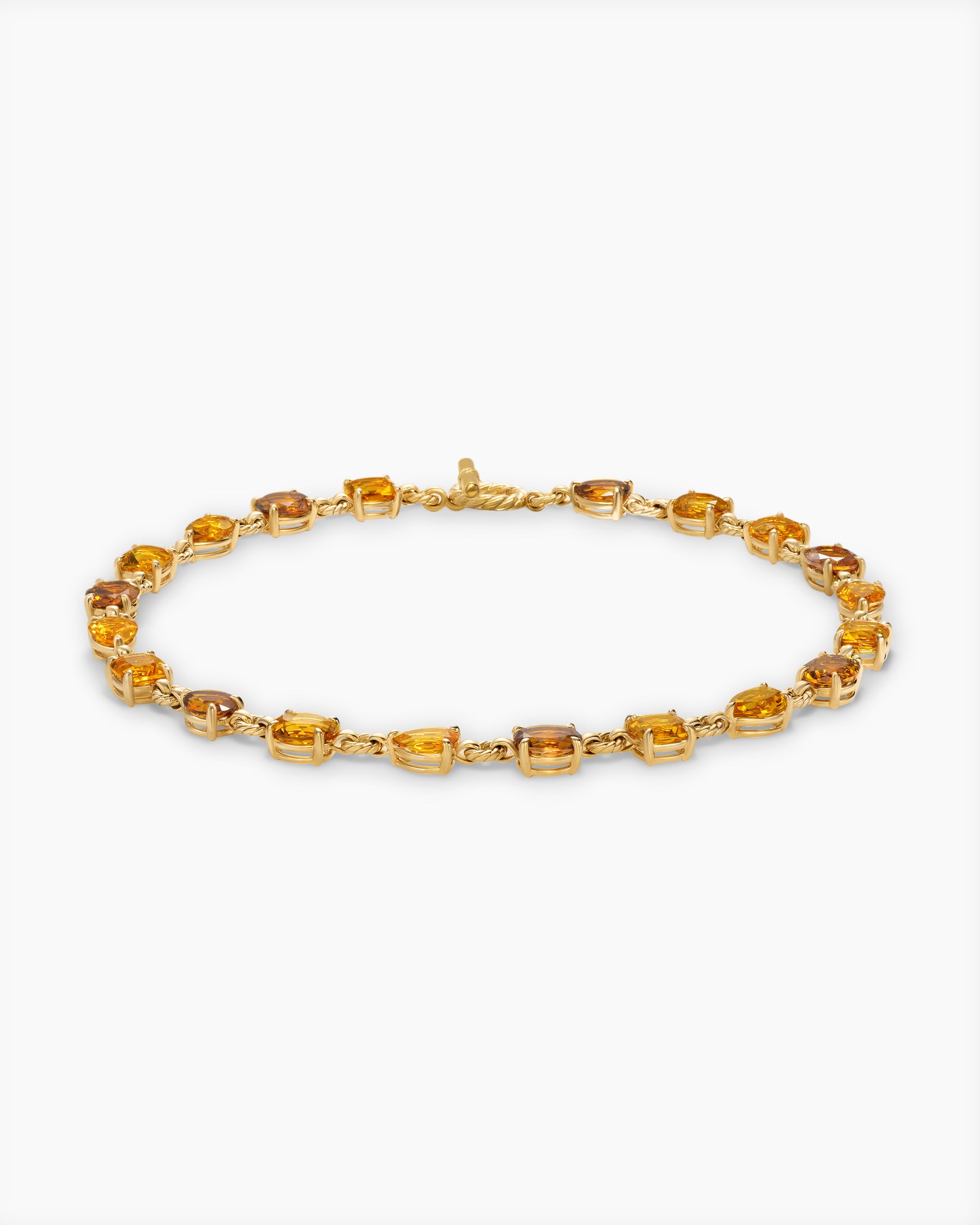 Marbella Toggle Necklace in 18K Yellow Gold with Citrine and Madeira Citrine - Image 3