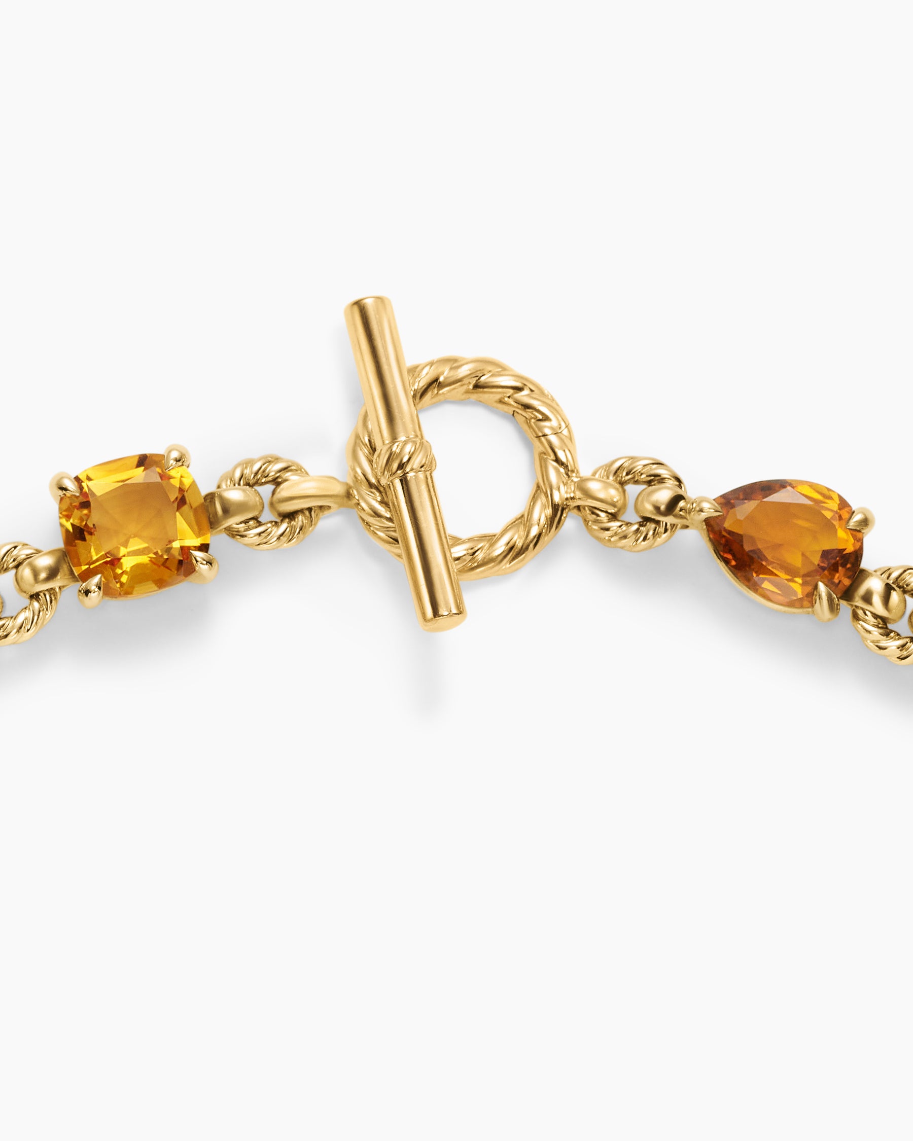 Marbella Toggle Necklace in 18K Yellow Gold with Citrine and Madeira Citrine - Image 6