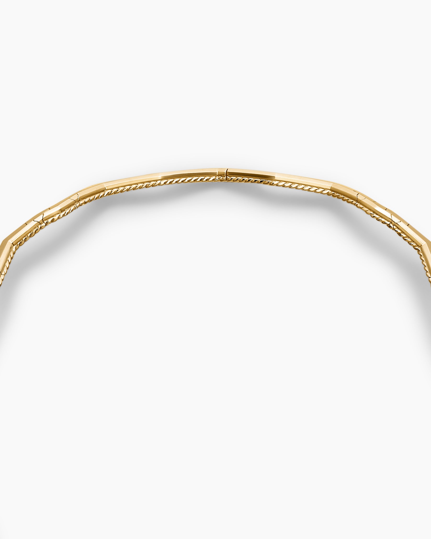 Zig Zag Stax Necklace in 18K Yellow Gold with Diamonds, 5mm - Image 6