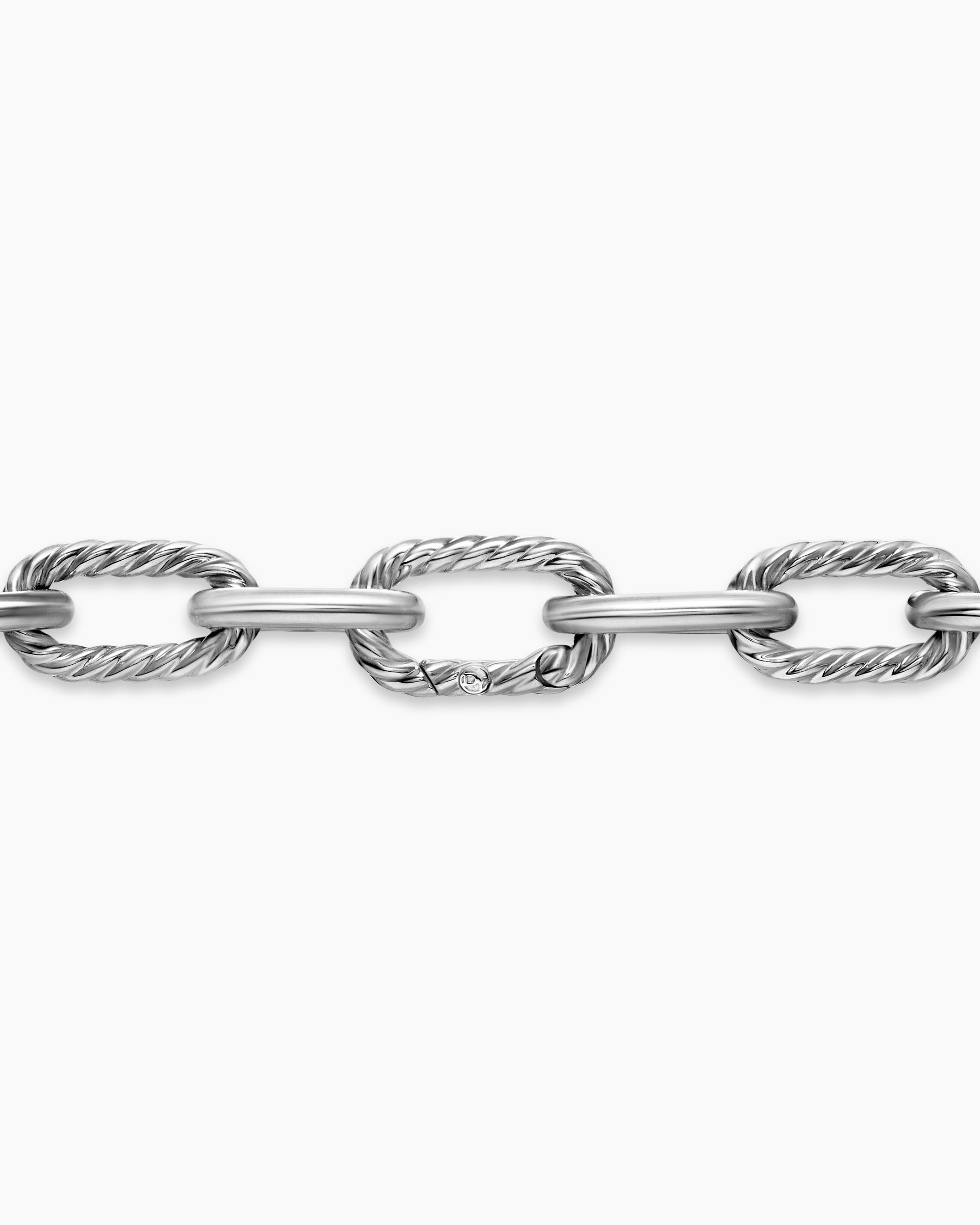 DY Madison Chain Necklace in Sterling Silver with Diamonds, 11mm - Image 5