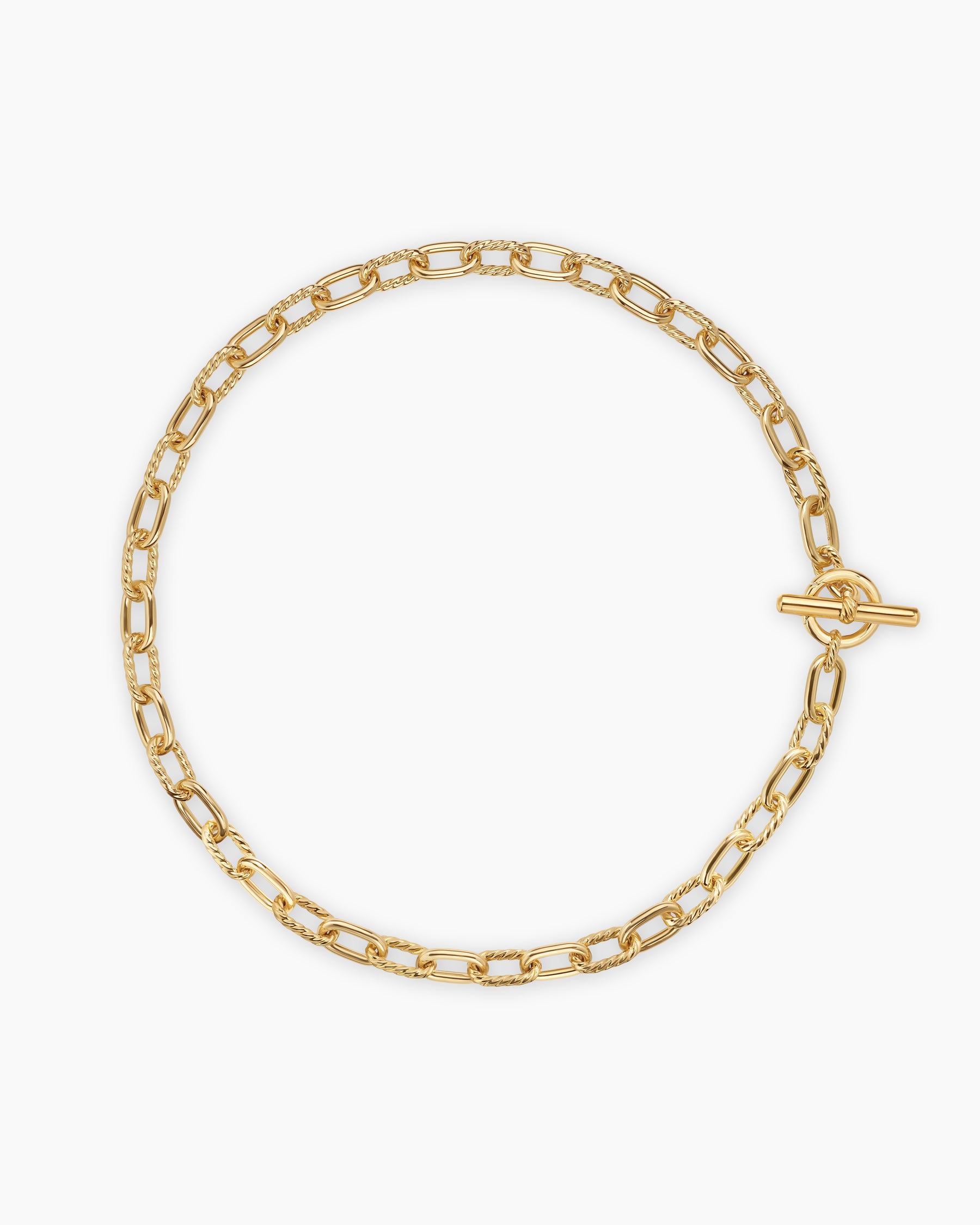 DY Madison Toggle Chain Necklace in 18K Yellow Gold, 8.5mm