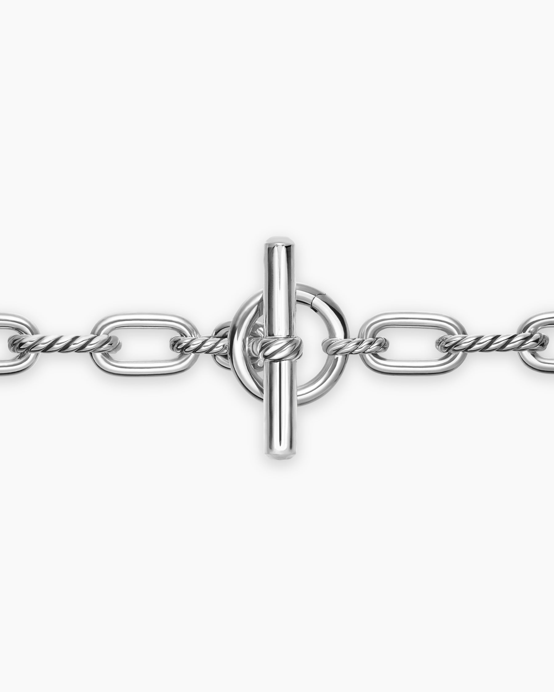 DY Madison Toggle Chain Necklace in Sterling Silver, 8.5mm - Image 5