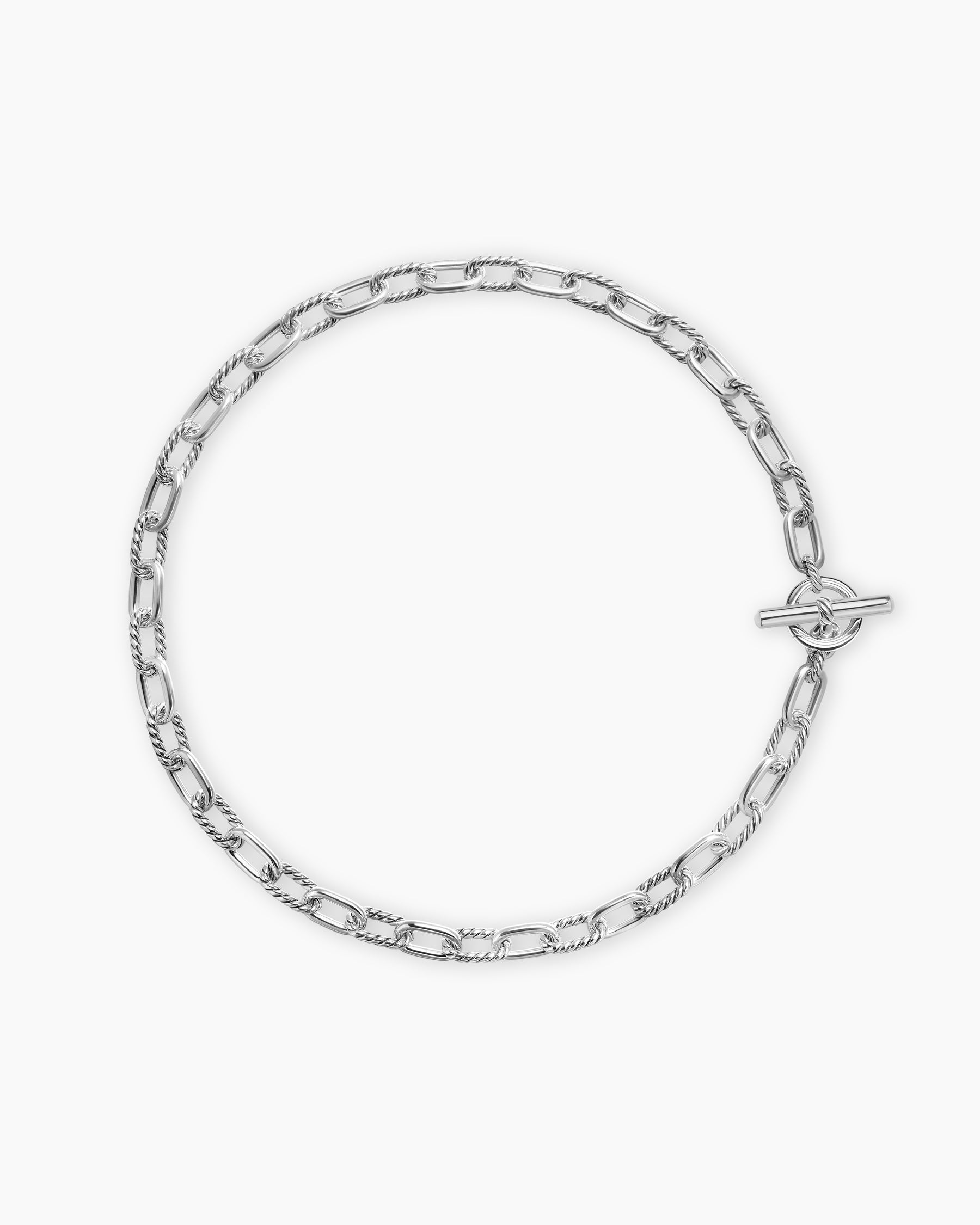 DY Madison Toggle Chain Necklace in Sterling Silver, 8.5mm