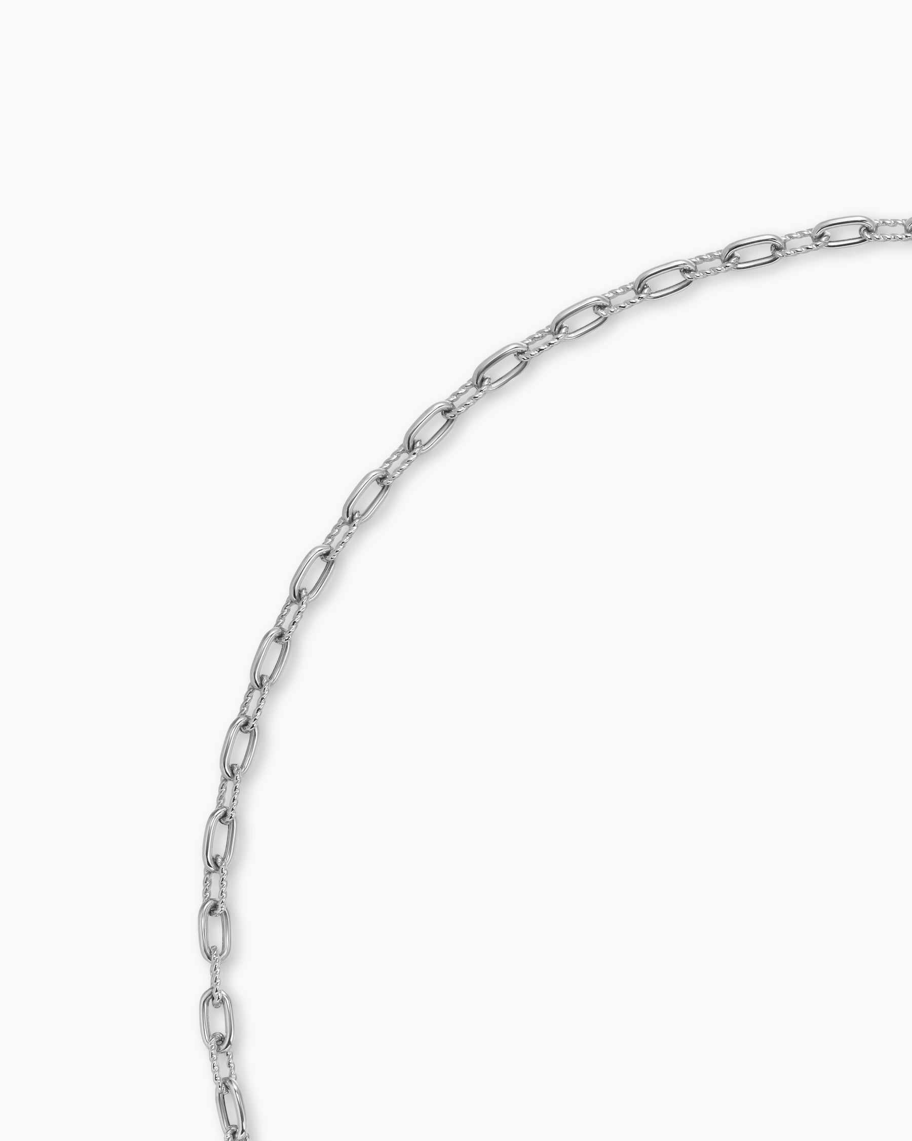 DY Madison Pavé Diamond Toggle Chain Necklace in Sterling Silver, 3mm - Image 4