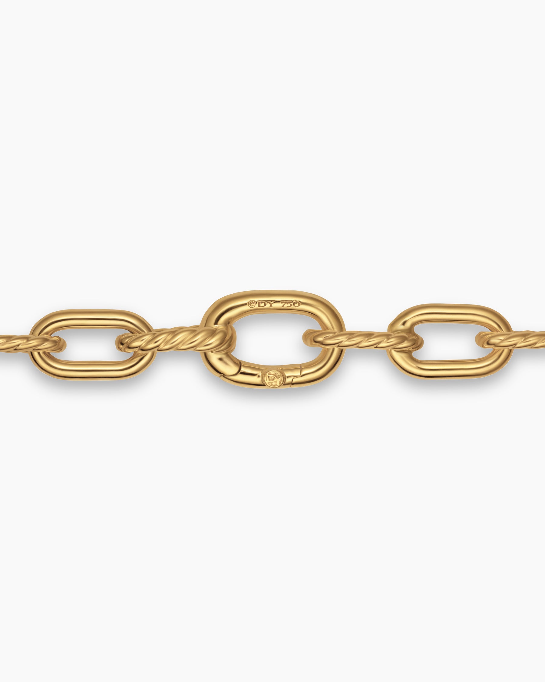 DY Madison Pavé Bead Chain Necklace in 18K Yellow Gold with Diamonds, 6mm - Image 5