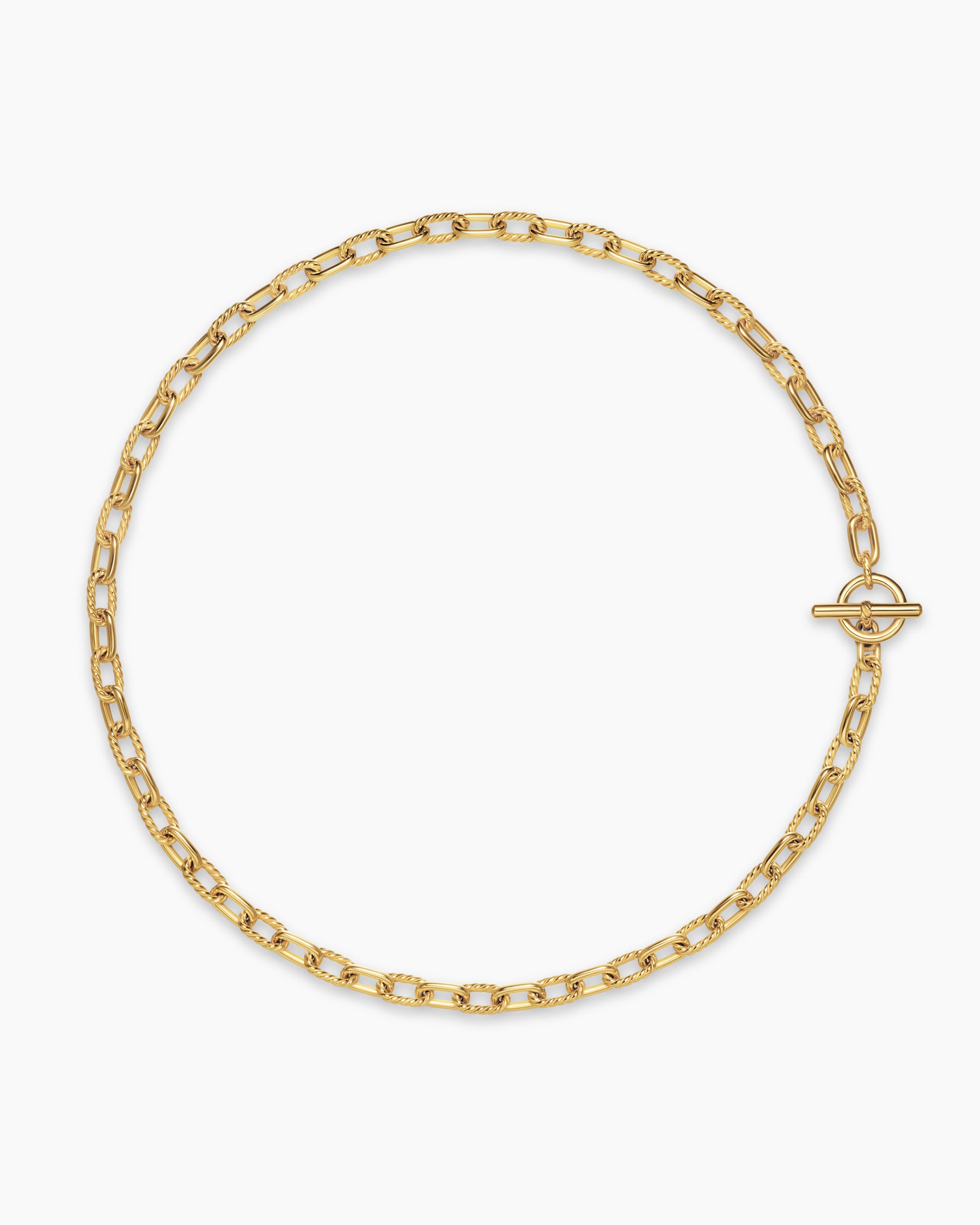 DY Madison Toggle Chain Necklace in 18K Yellow Gold, 5.5mm