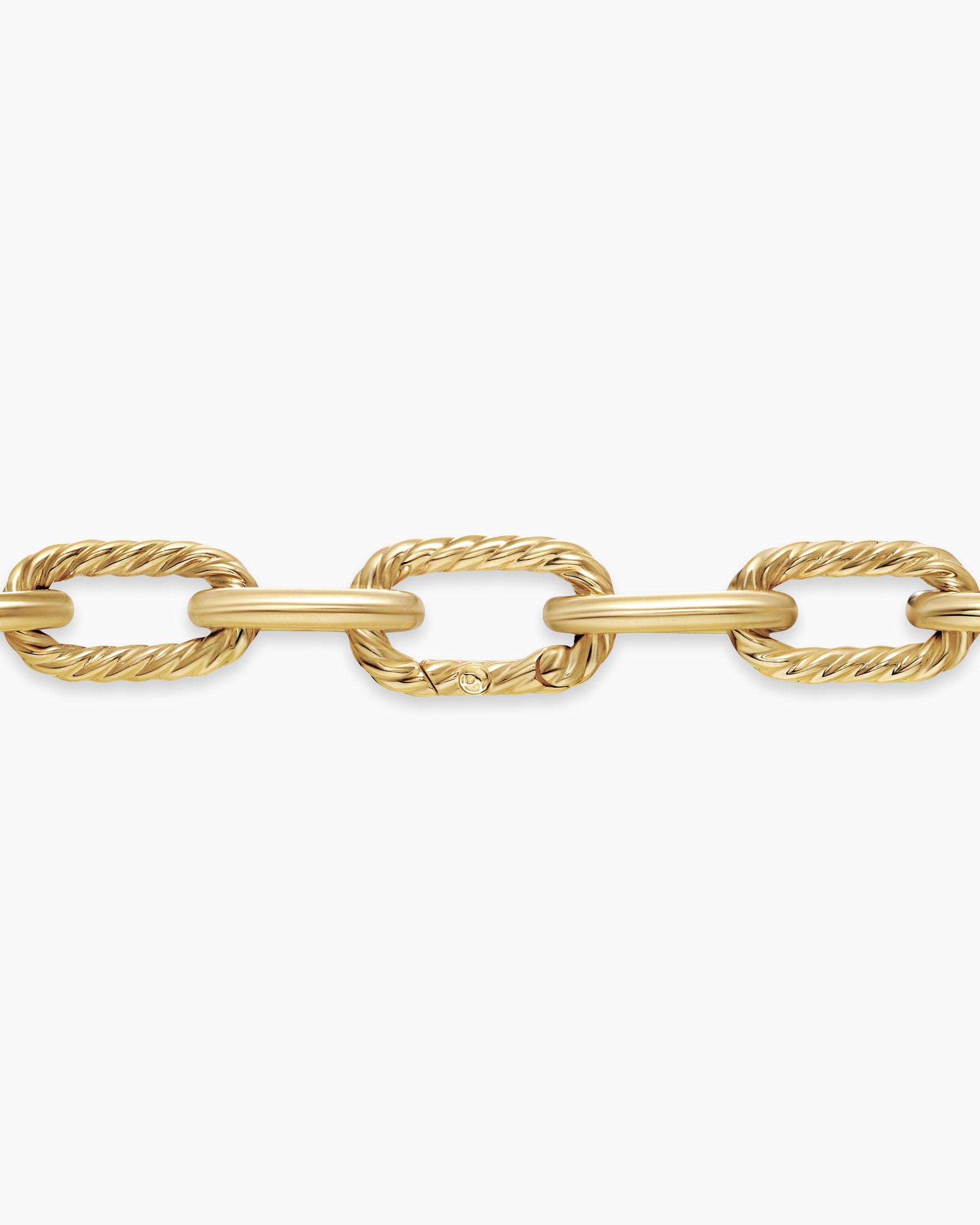 DY Madison Pavé Bead Chain Necklace in 18K Yellow Gold with Diamonds, 8.5mm - Image 4