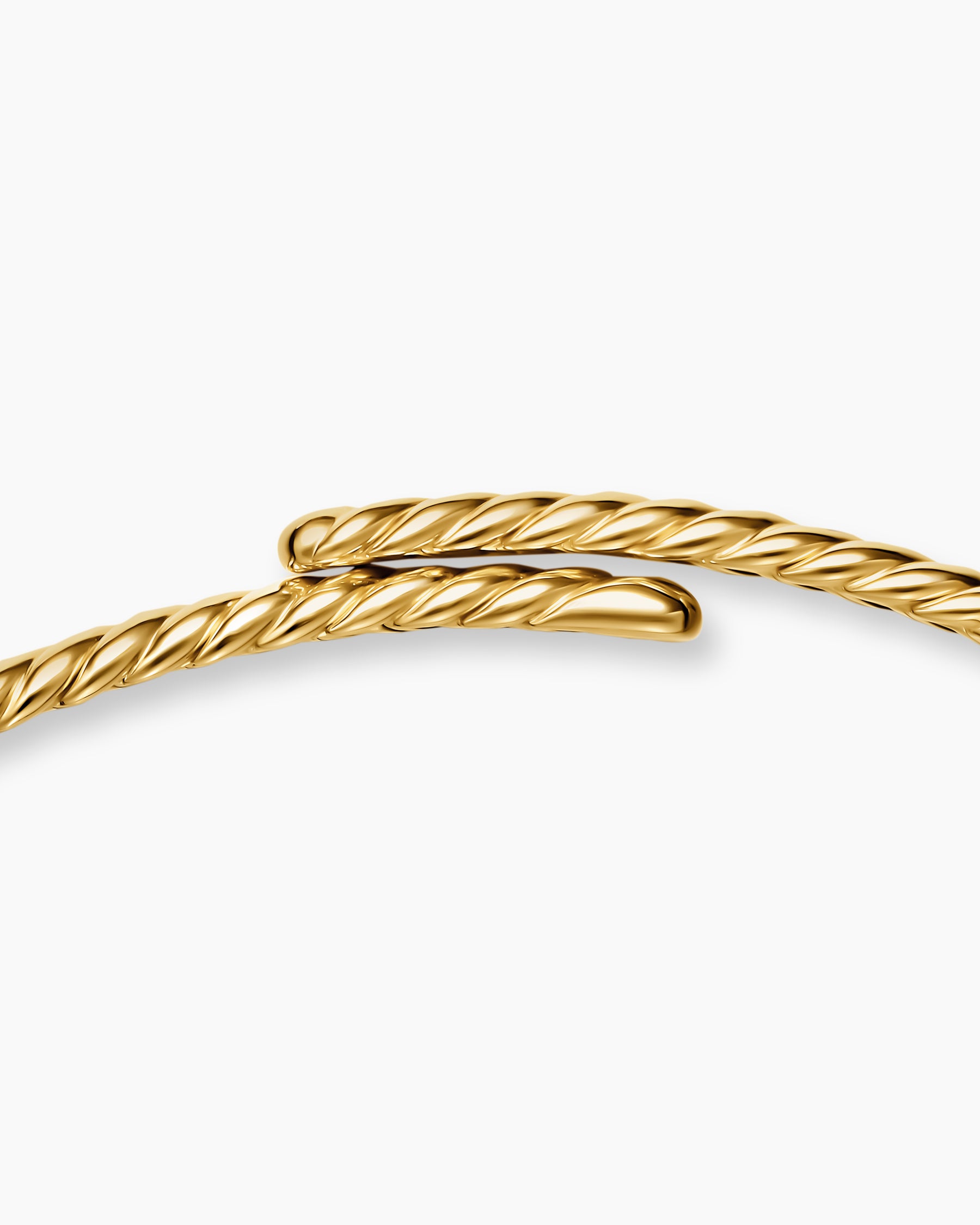 Sculpted Cable Flex Necklace in 18K Yellow Gold, 5mm - Image 5