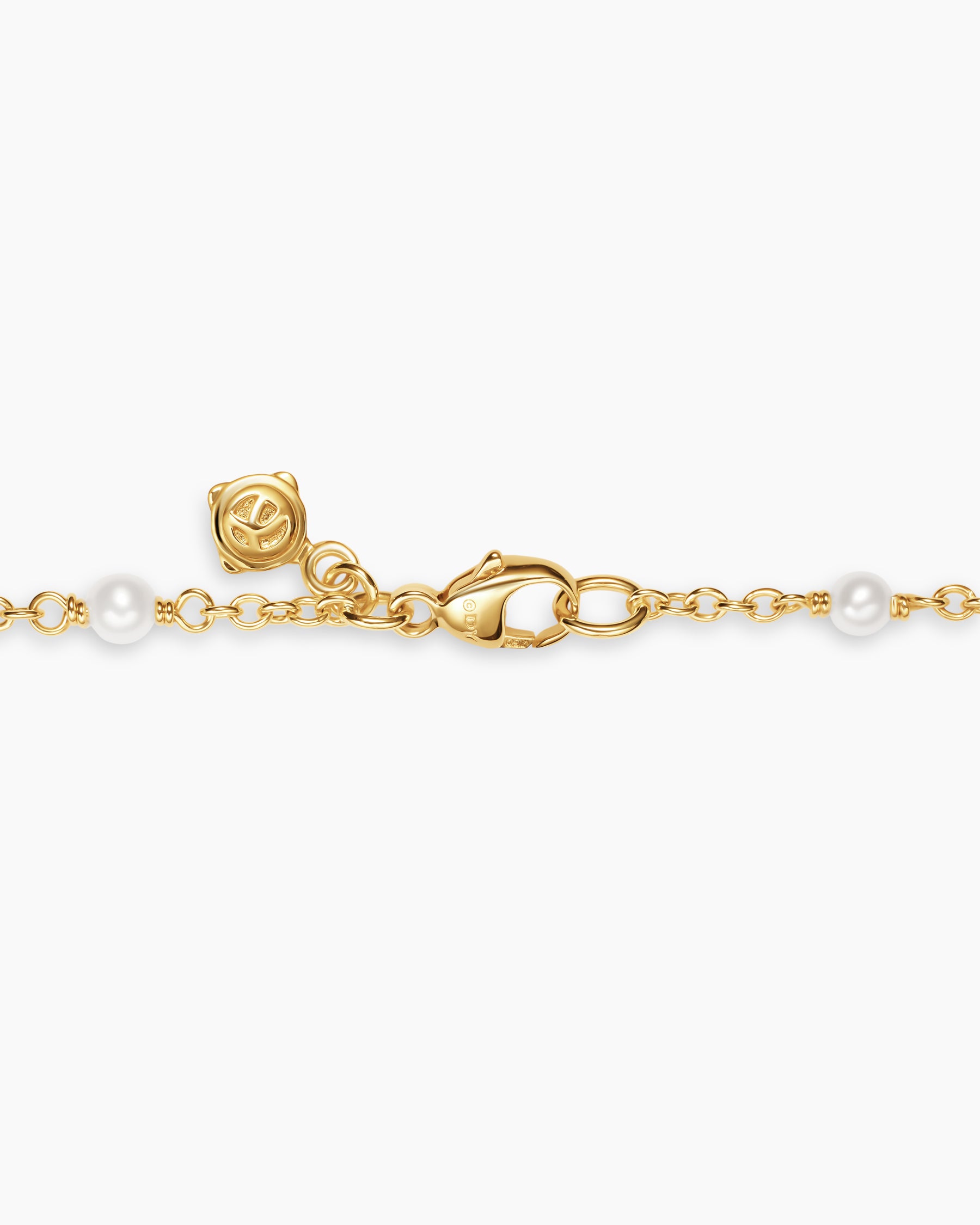 Pearl Classics Station Necklace in 18K Yellow Gold, 3.5mm - Image 5