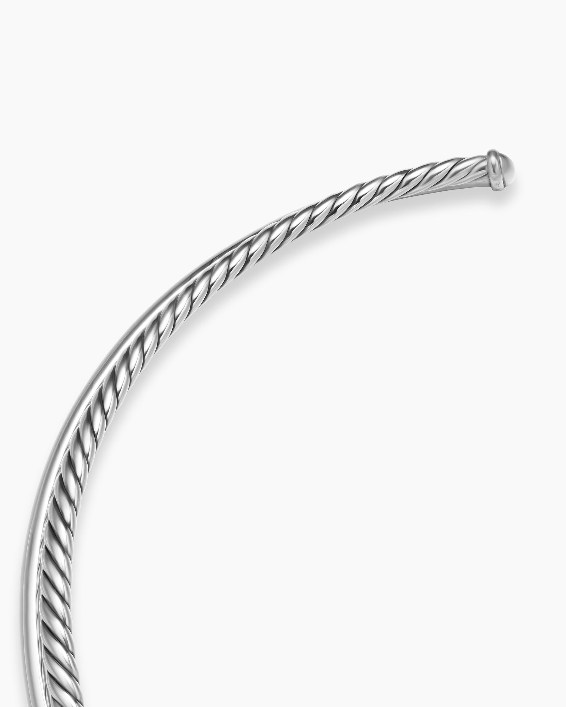 Bold Crossover Collar Necklace in Sterling Silver, 10mm - Image 6