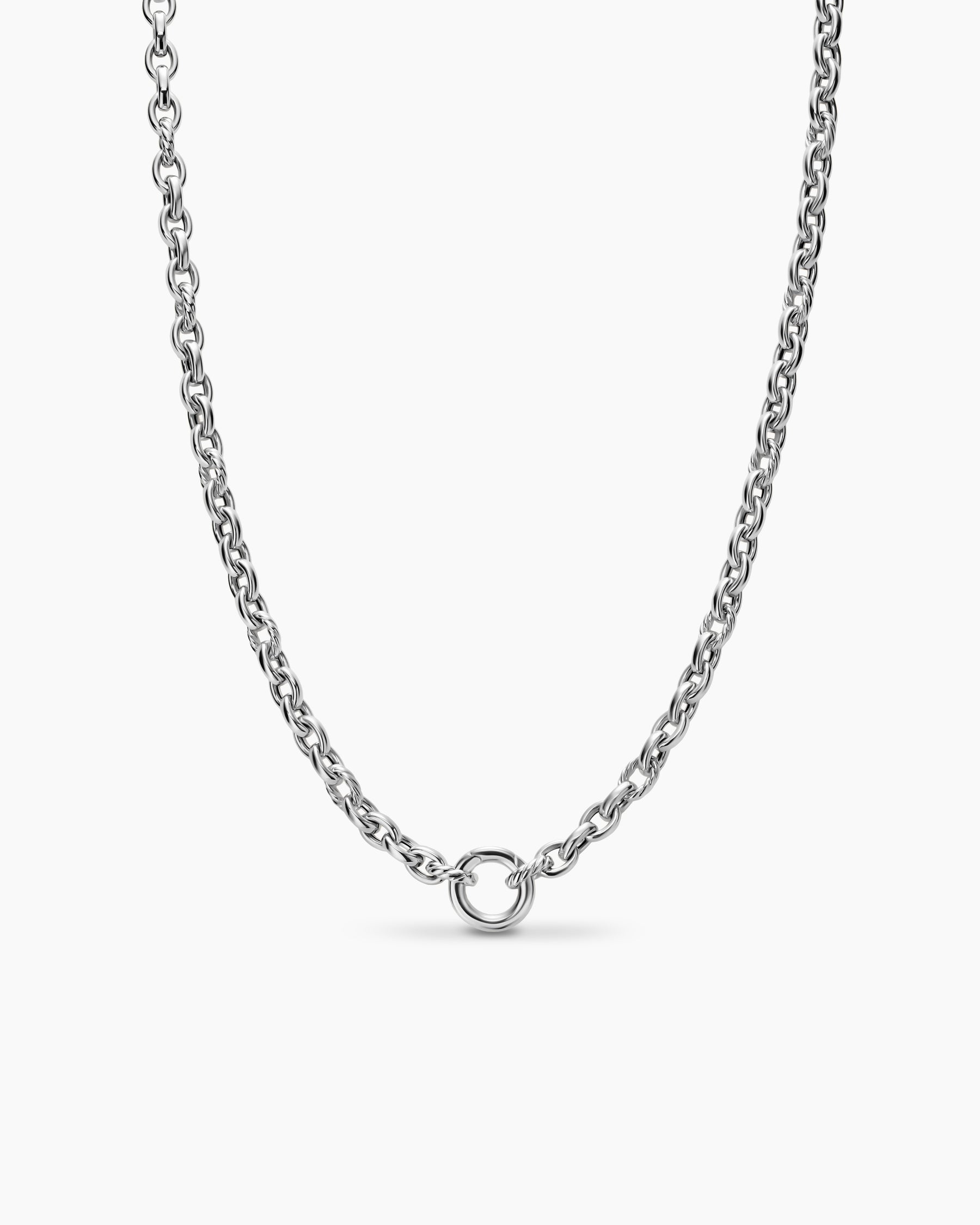 DY Mercer Petite Chain Necklace in Sterling Silver, 4.5mm