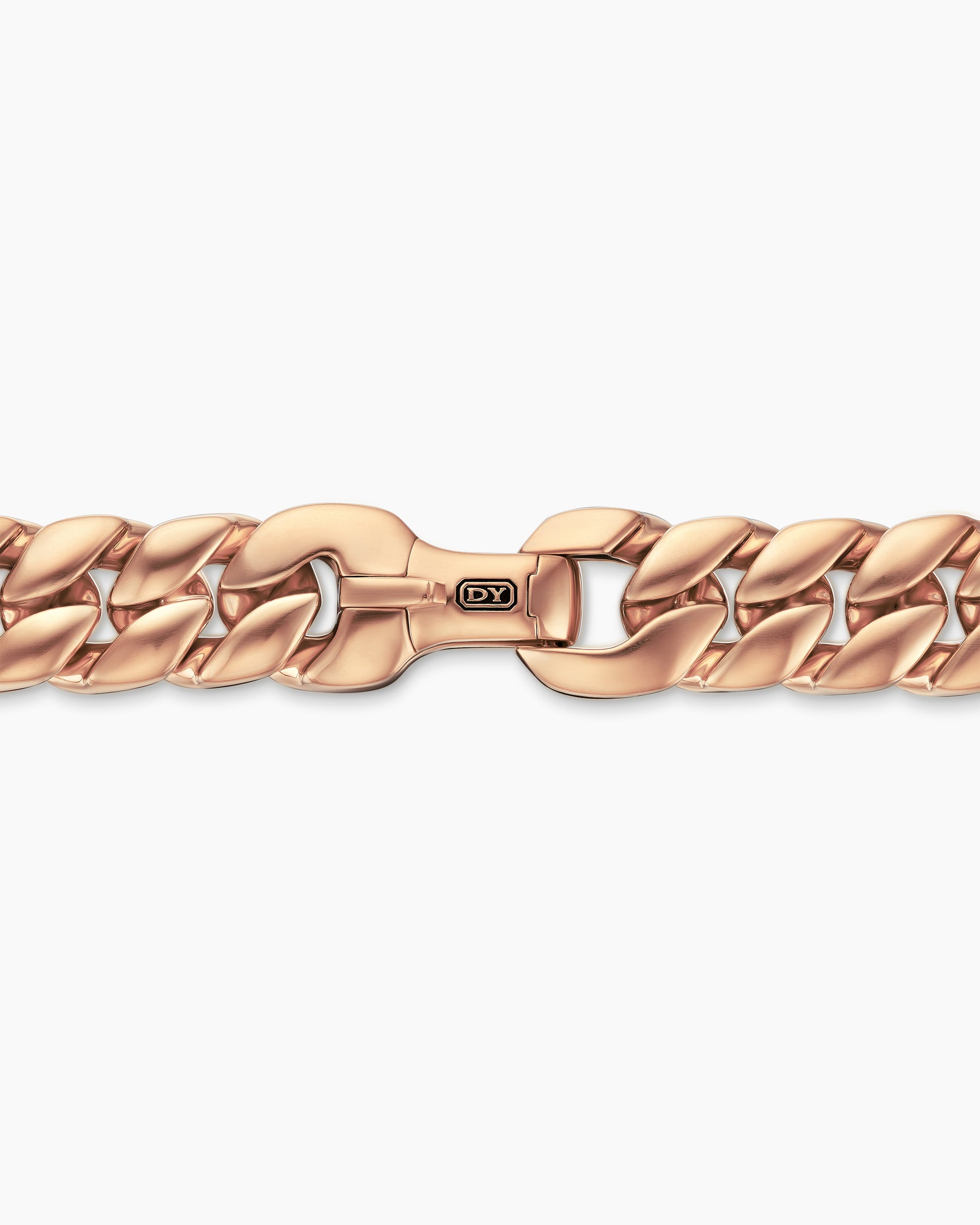 Curb Chain Necklace in 18K Rose Gold, 11.5mm - Image 5