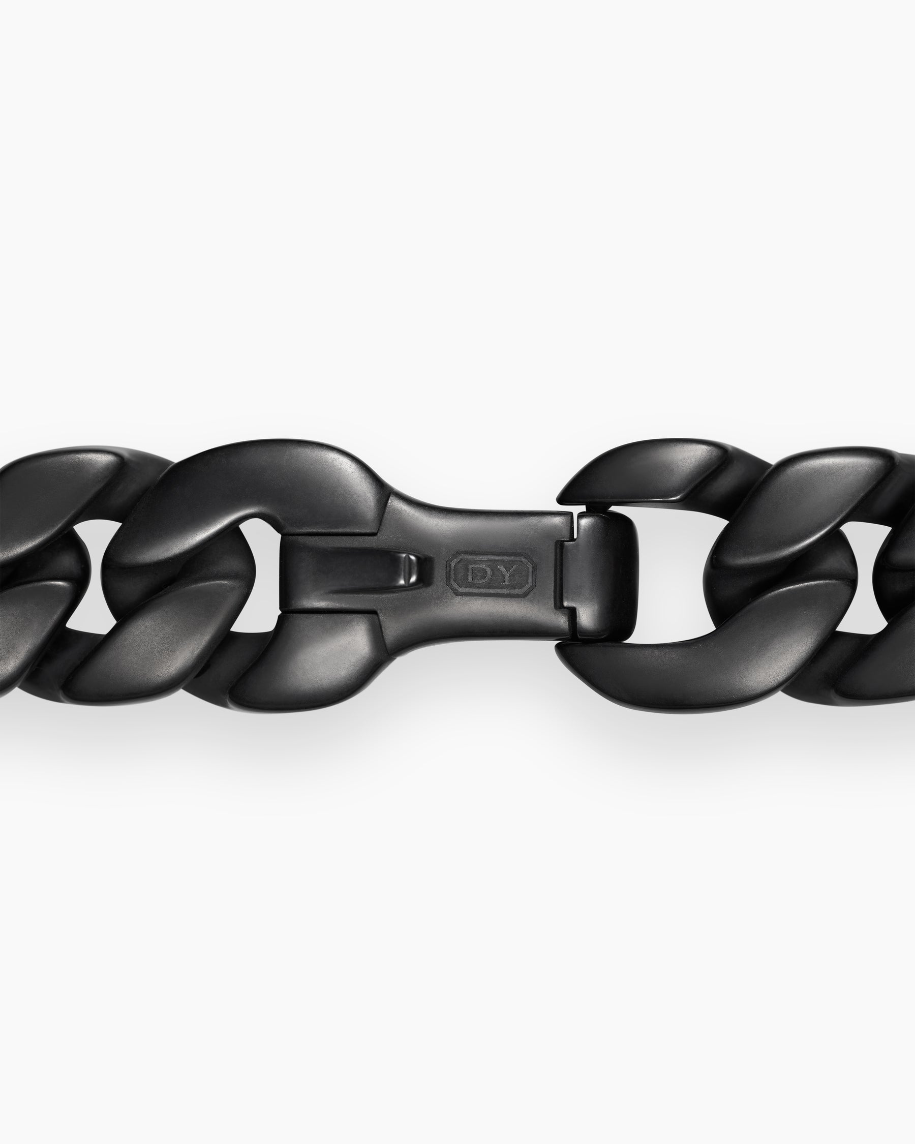 Curb Chain Necklace in Black Titanium, 11.5mm - Image 5