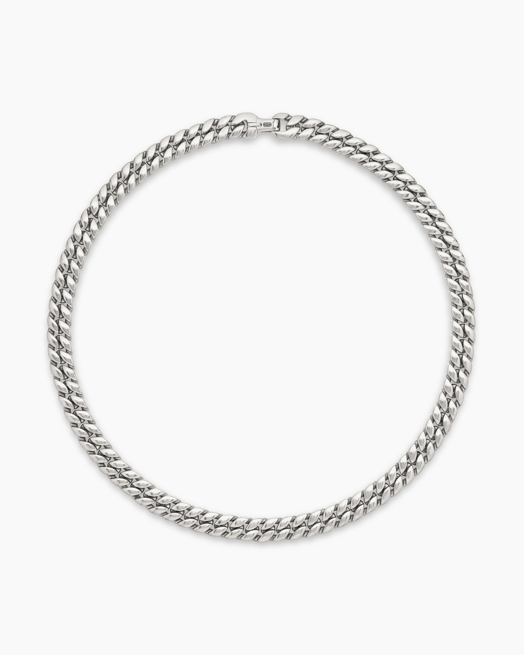 Curb Chain Necklace in Sterling Silver, 11.5mm - Image 4
