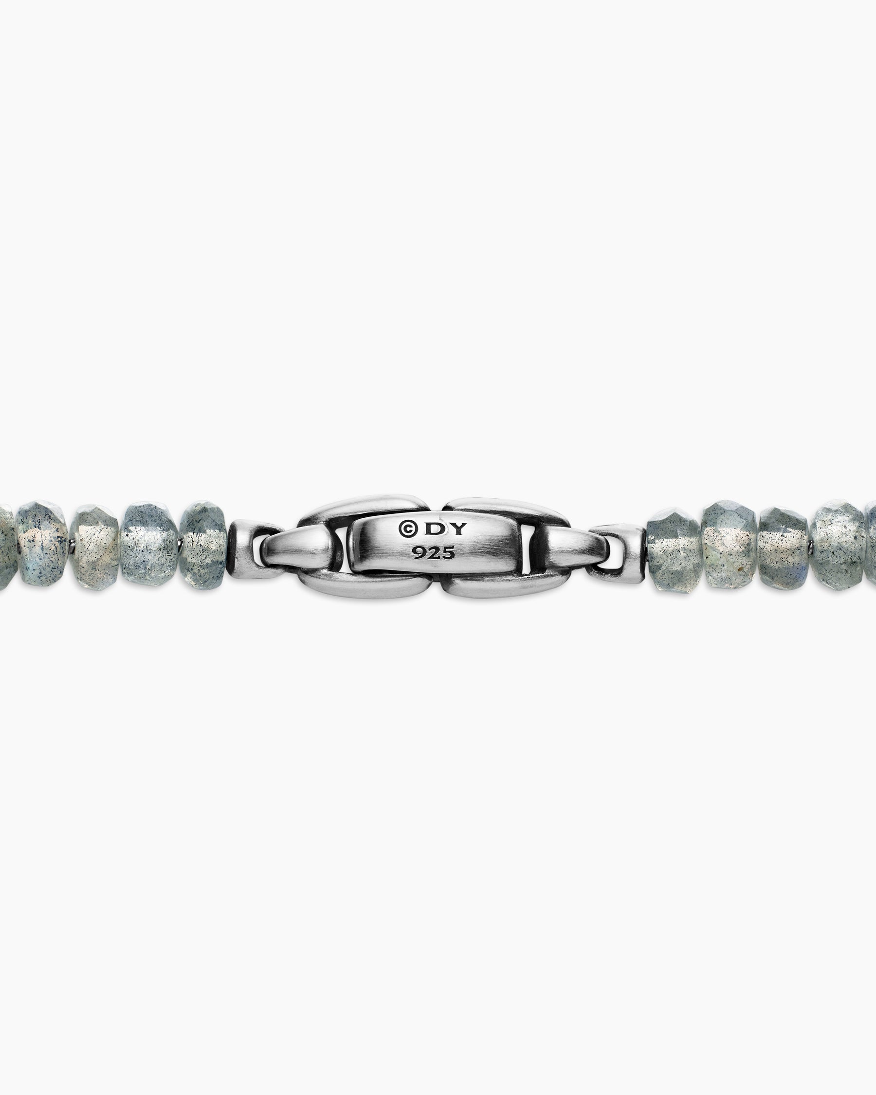 Spiritual Beads Necklace in Sterling Silver with Labradorite, 5mm - Image 5