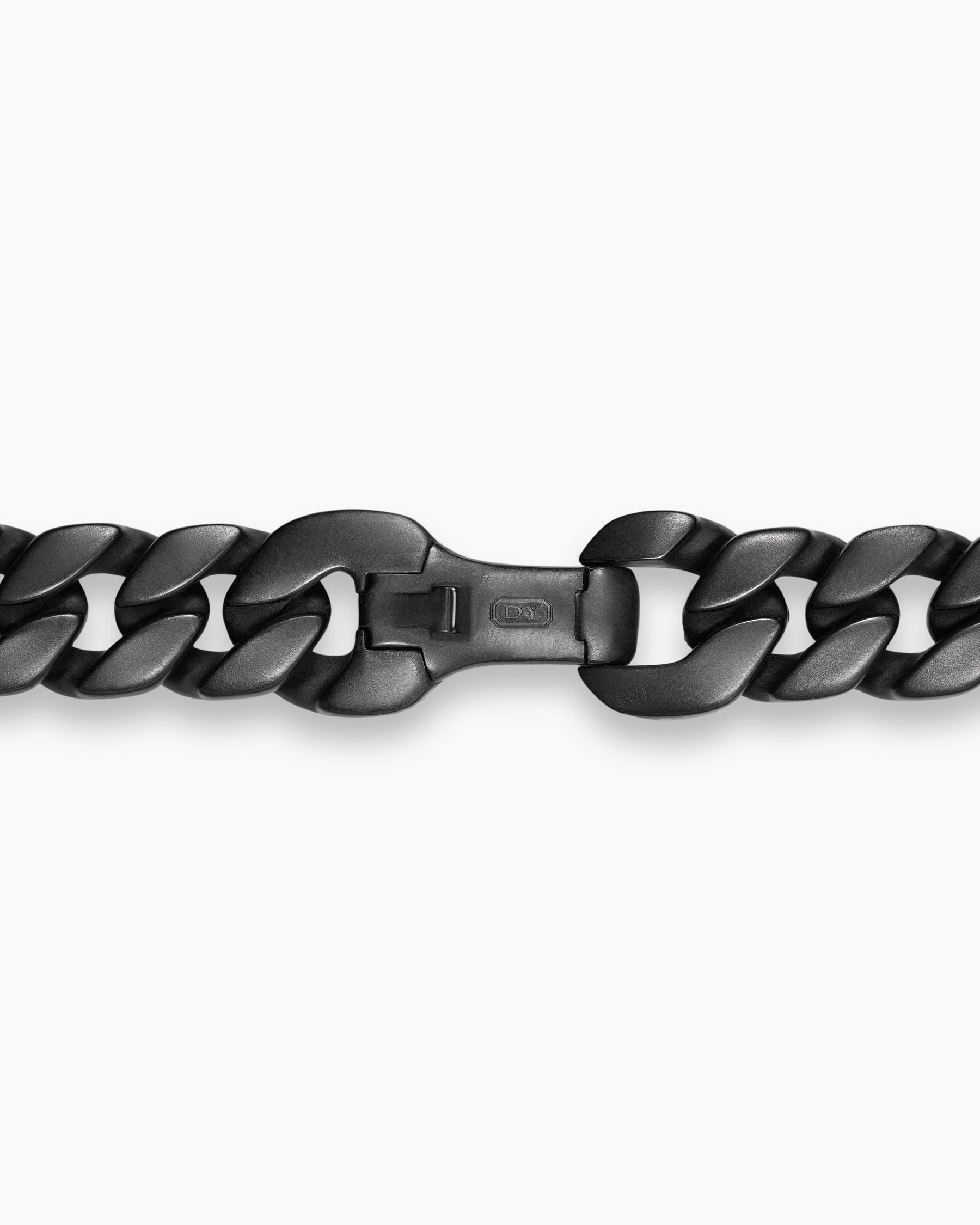 Curb Chain Necklace in Black Titanium, 8mm - Image 5