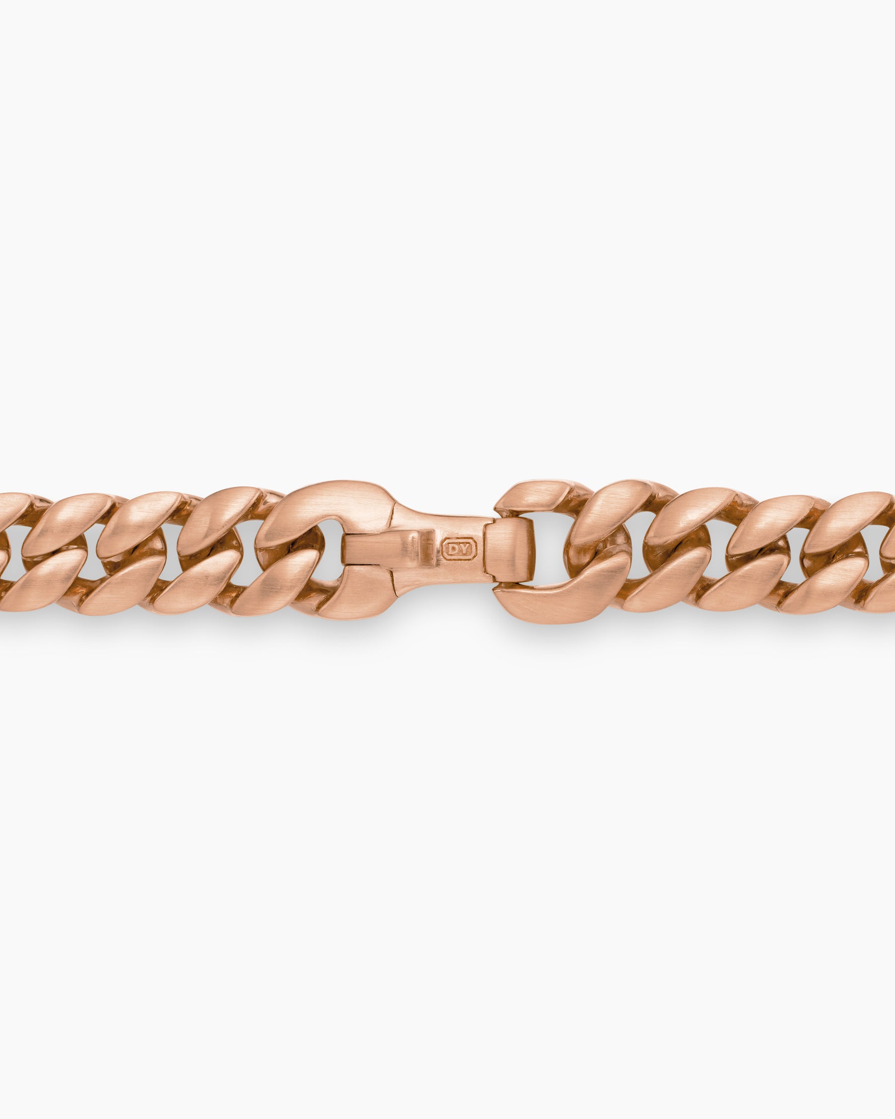 Curb Chain Necklace in 18K Rose Gold, 6mm - Image 5