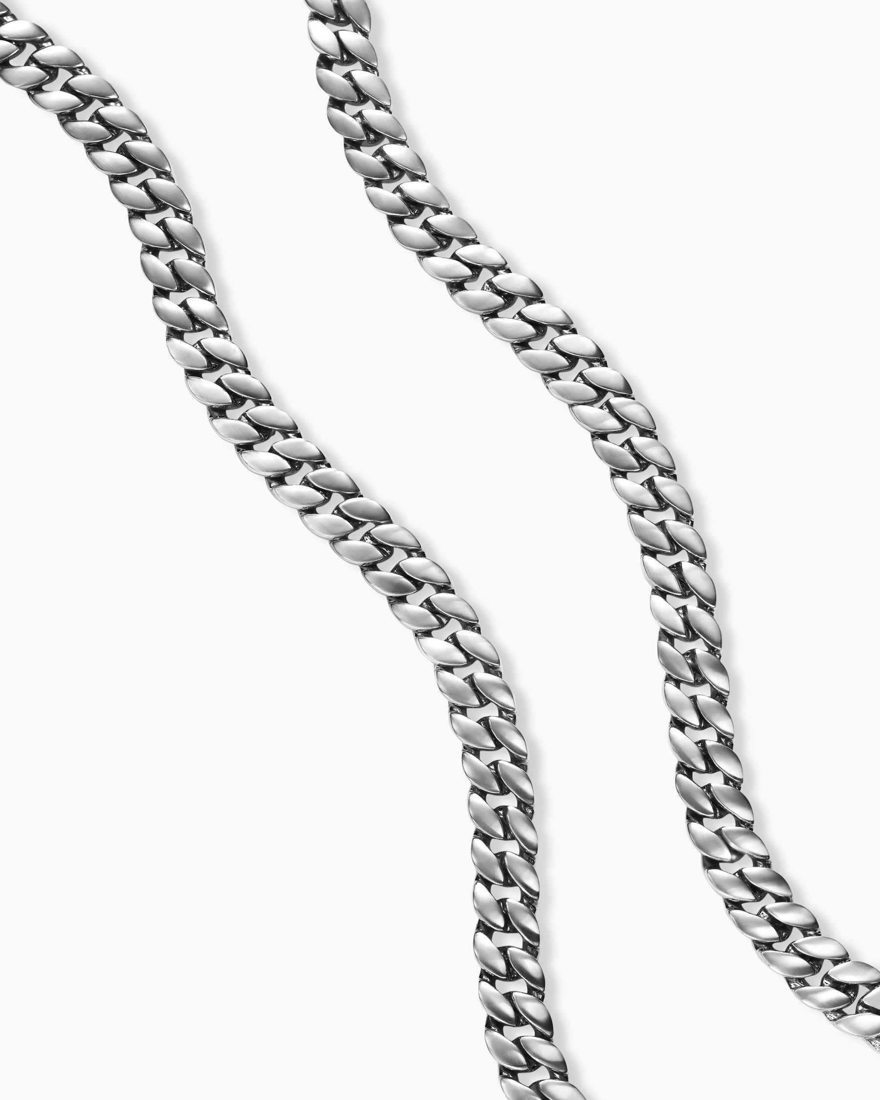 Curb Chain Necklace in Sterling Silver, 6mm - Image 3