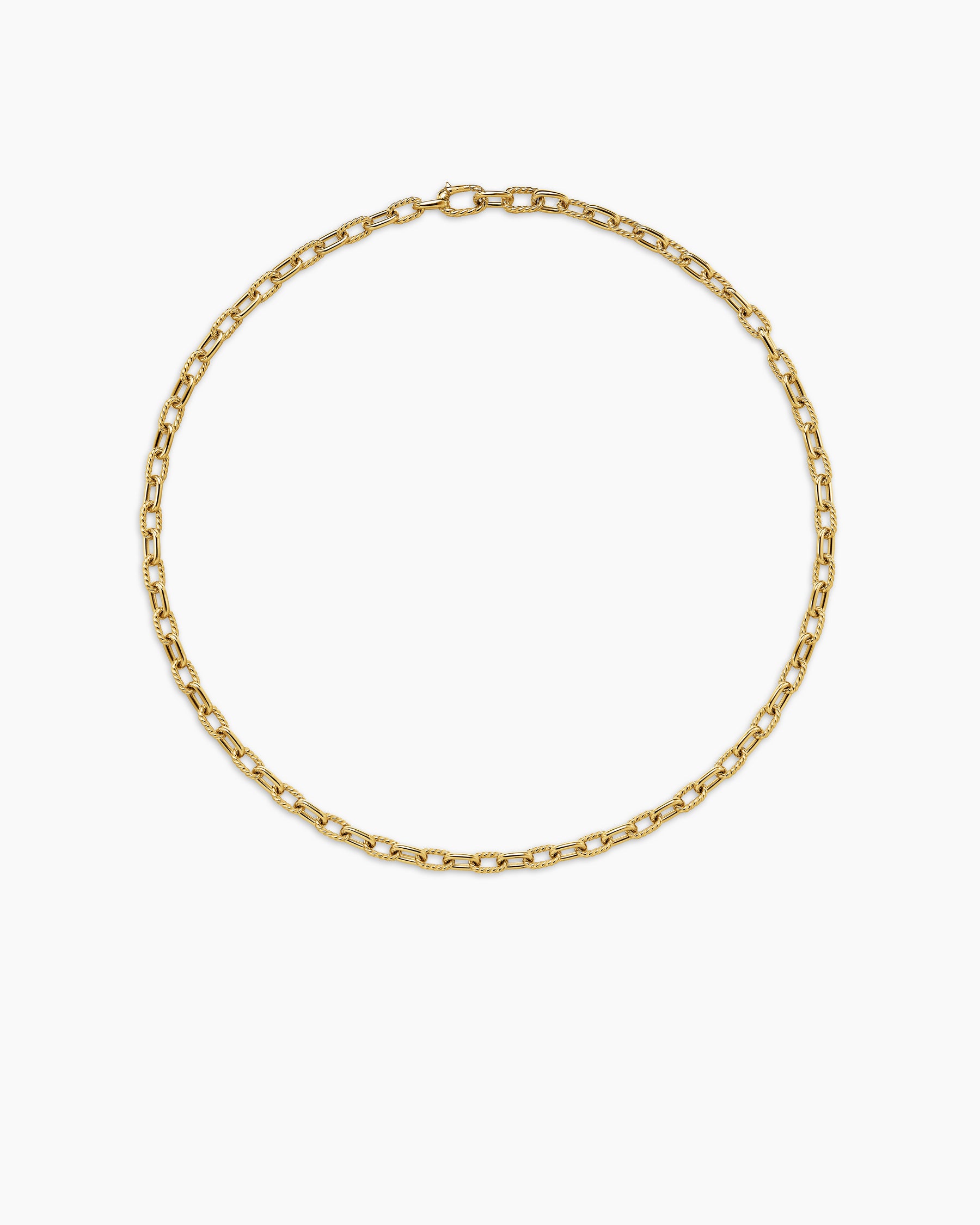 DY Madison Chain Necklace in 18K Yellow Gold, 6mm - Image 4