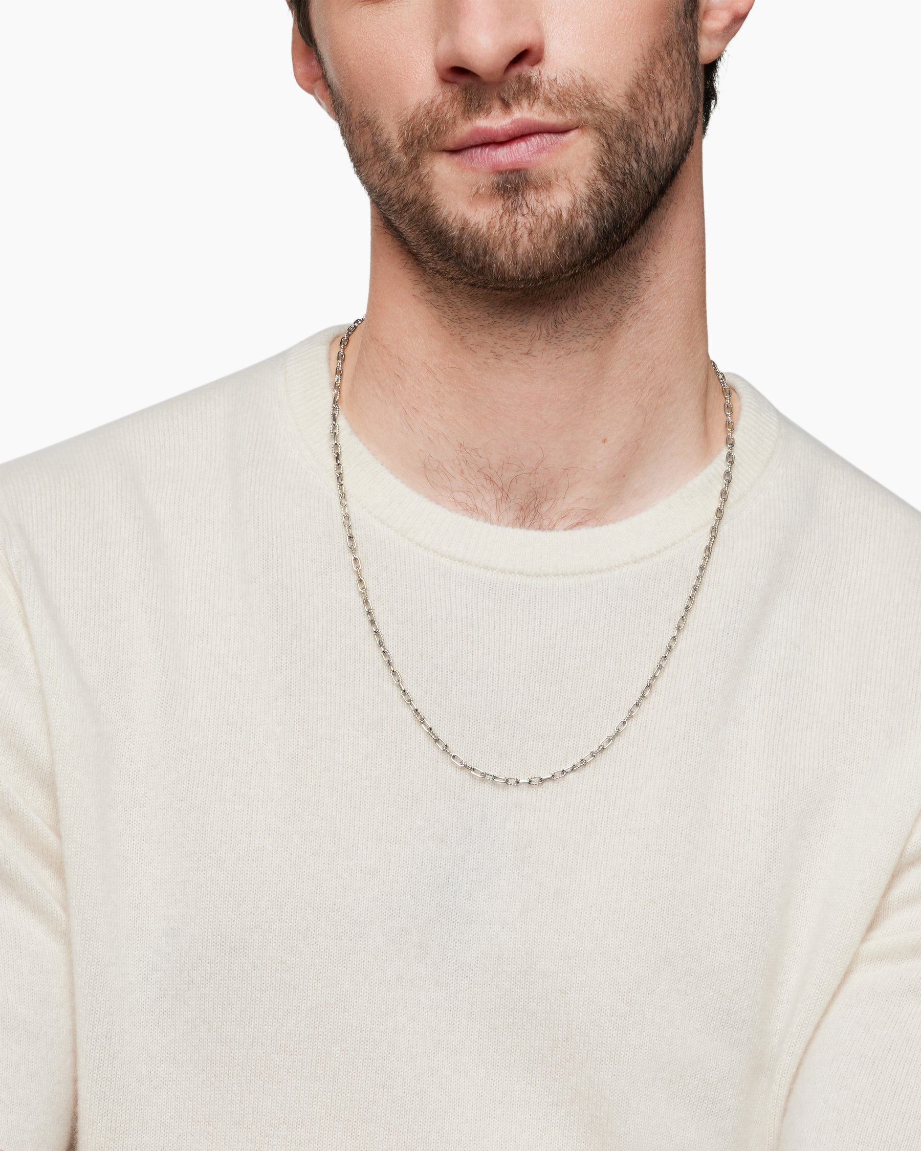 Alternative view of DY Madison Chain Necklace in Sterling Silver, 3mm