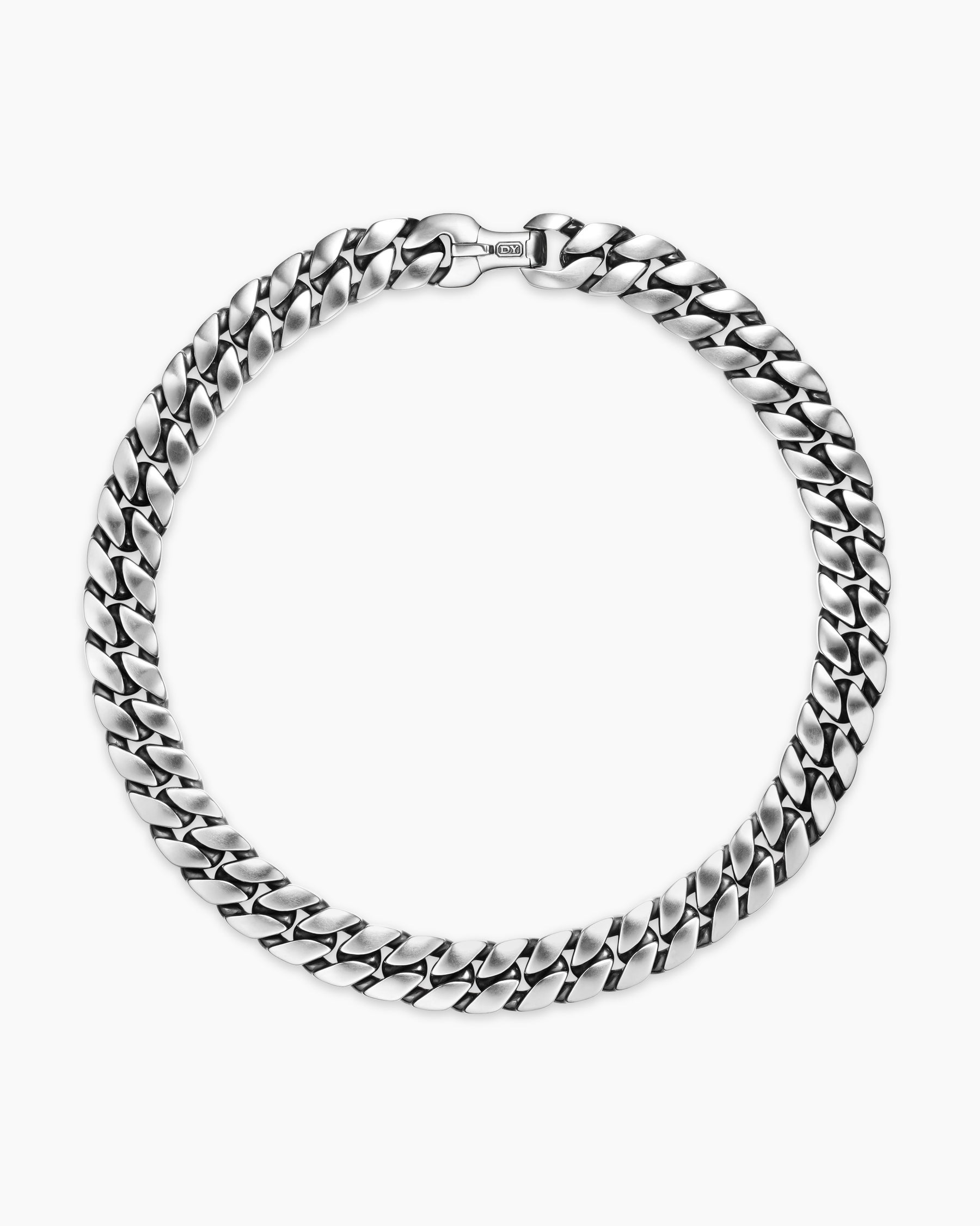 Curb Chain Necklace in Sterling Silver, 18mm - Image 4