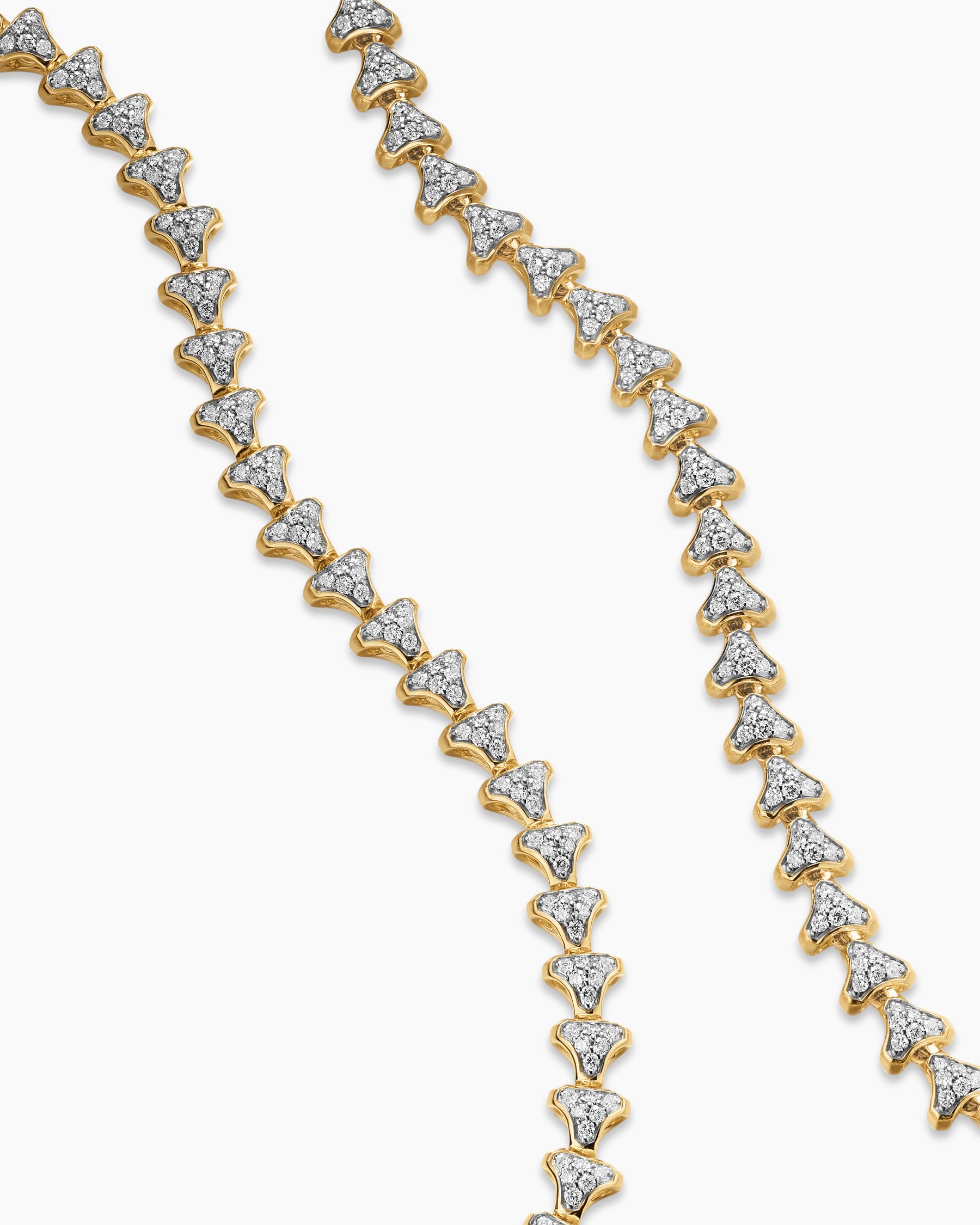 Armory Necklace in 18K Yellow Gold with Diamonds, 7.5mm - Image 3