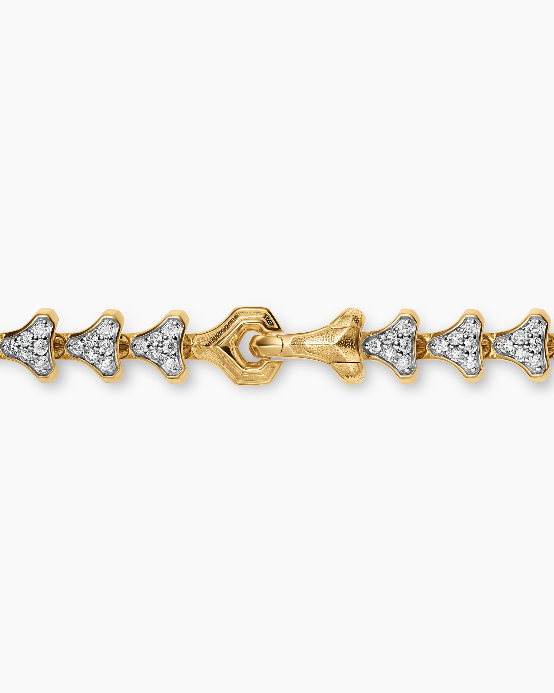 Armory Necklace in 18K Yellow Gold with Diamonds, 7.5mm - Image 5