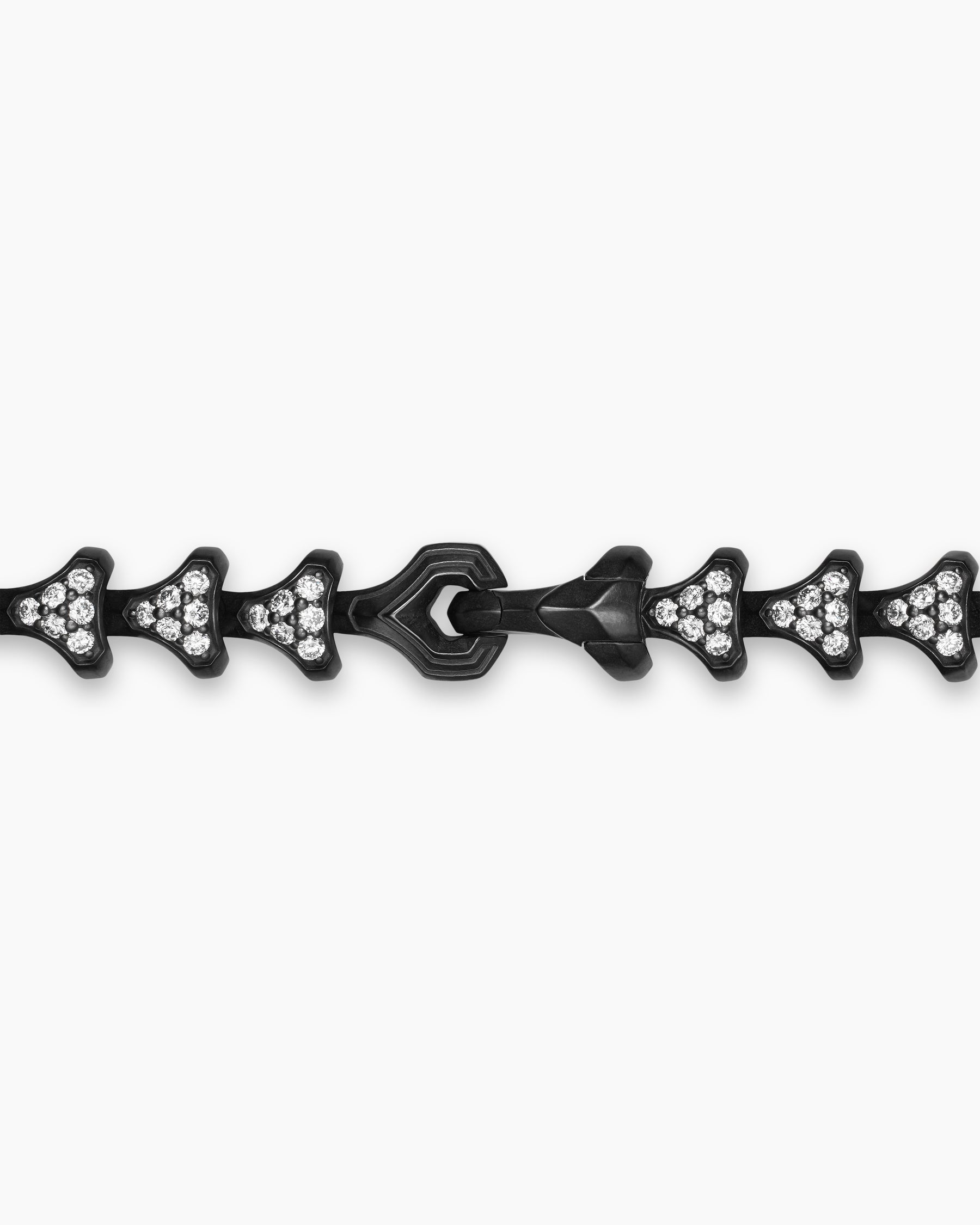 Armory Necklace in Black Titanium with Diamonds, 7.5mm - Image 4