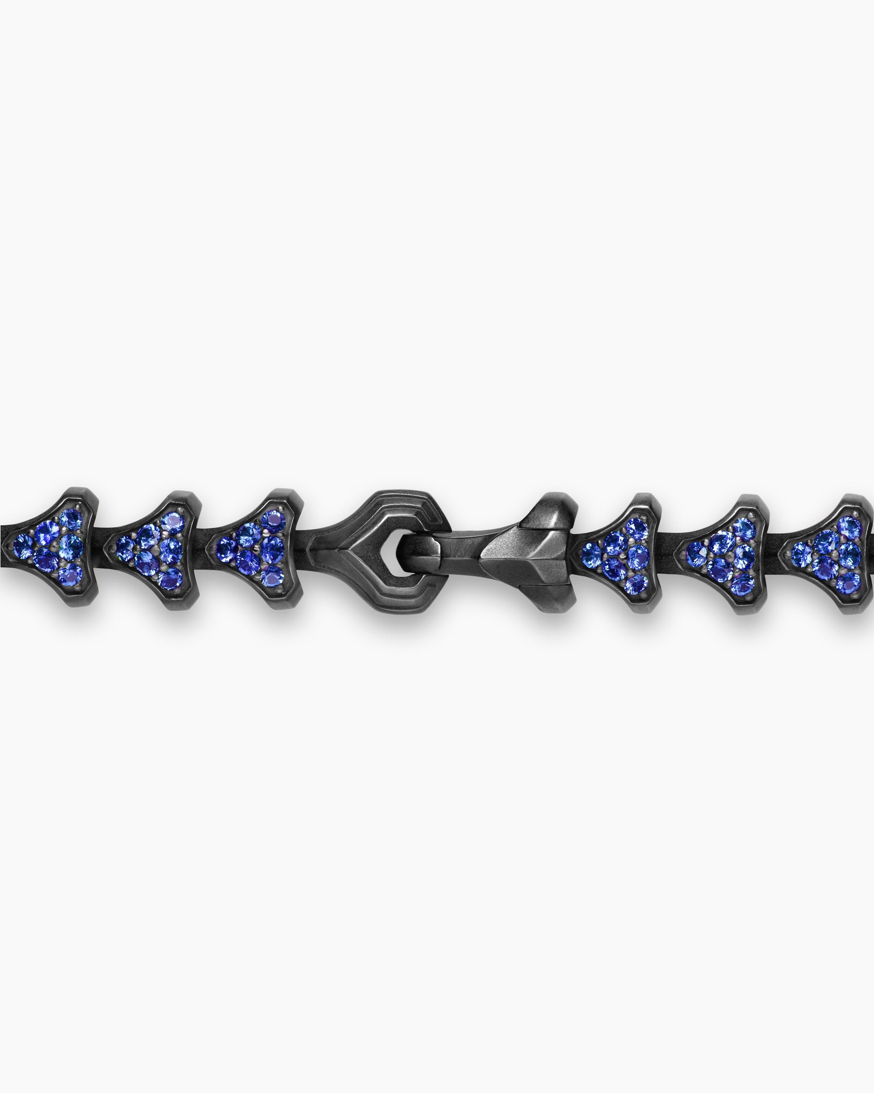 Armory Necklace in Black Titanium with Sapphires, 7.5mm - Image 5