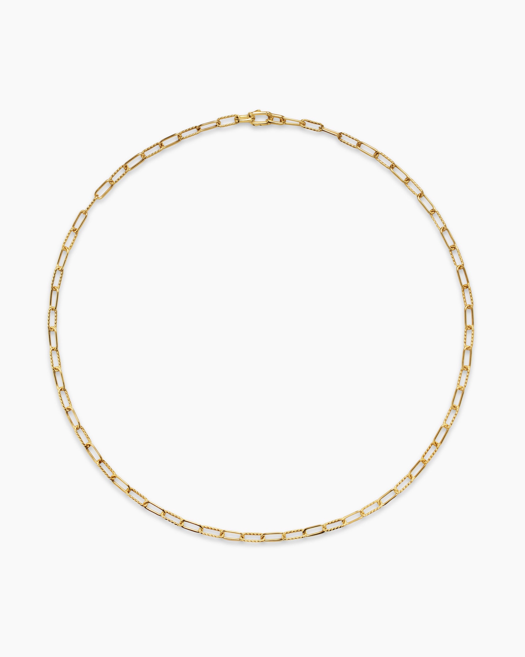 DY Madison Chain Necklace in 18K Yellow Gold, 4mm - Image 4
