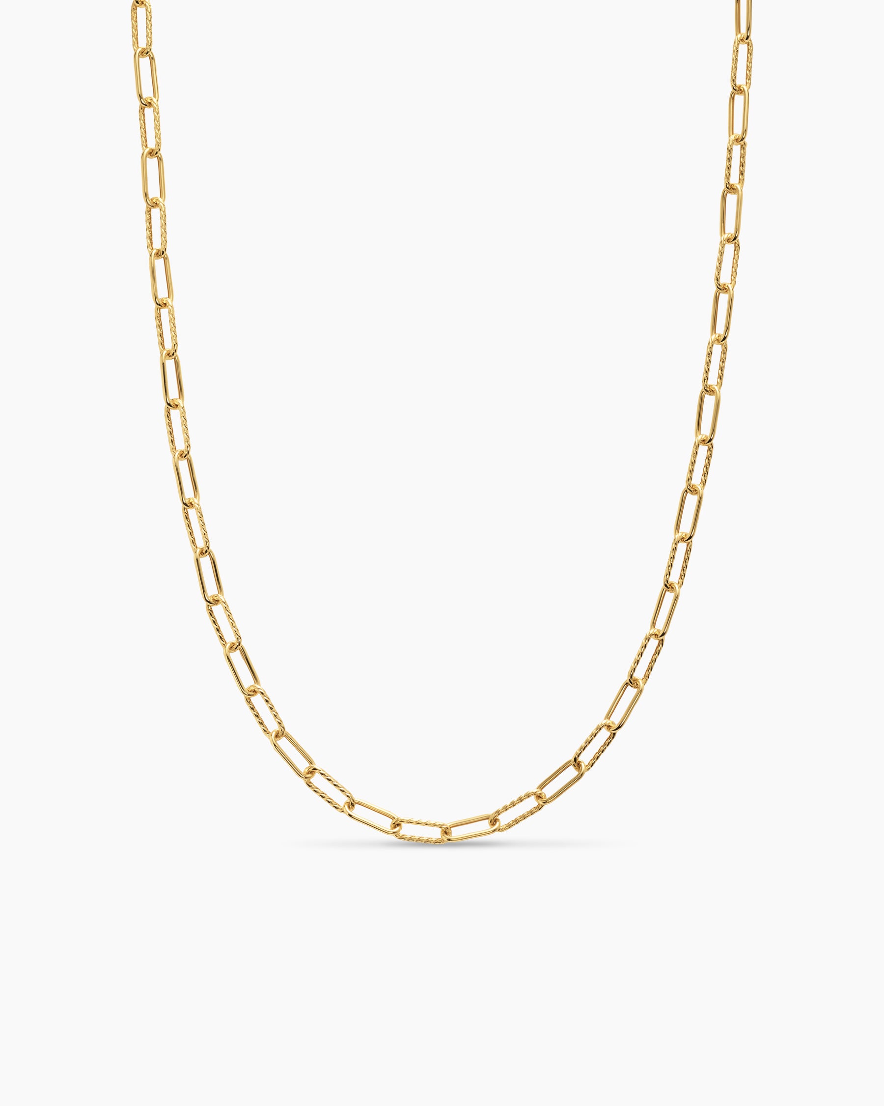 DY Madison Chain Necklace in 18K Yellow Gold, 4mm