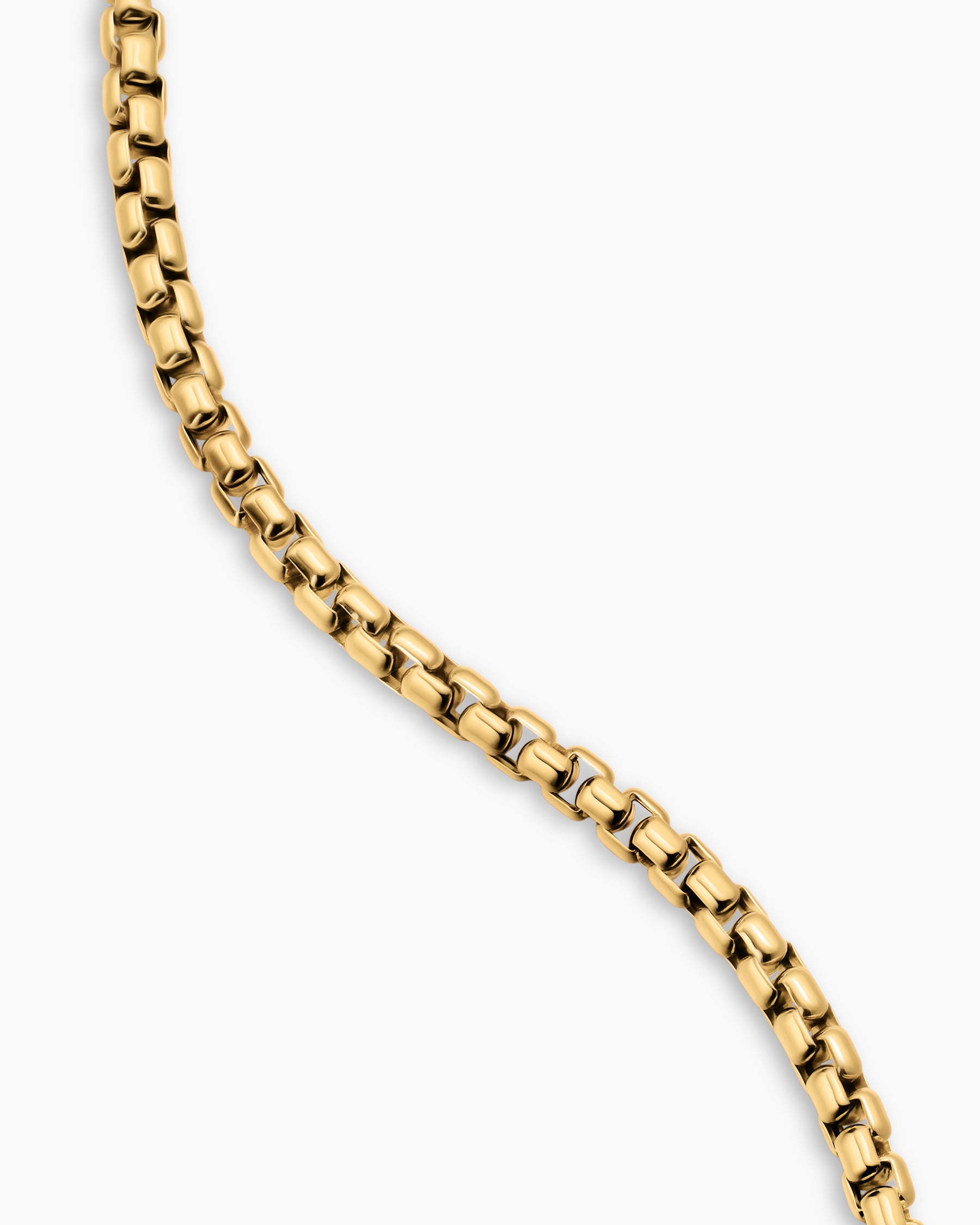 Alternative view of Star of David Station Necklace in 18K Yellow Gold, 3.4mm