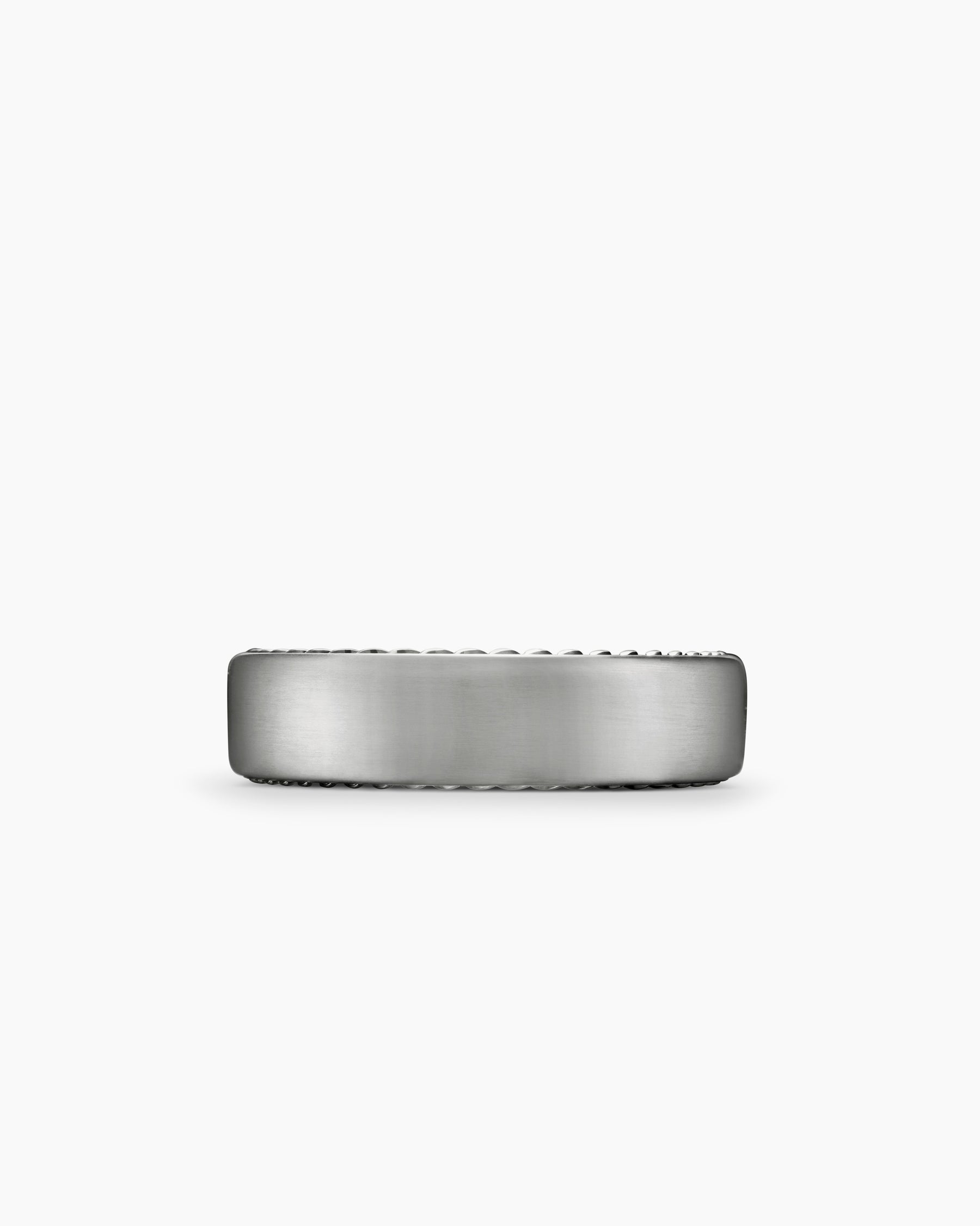 Streamline Band Ring in Grey Titanium, 6mm - Image 4