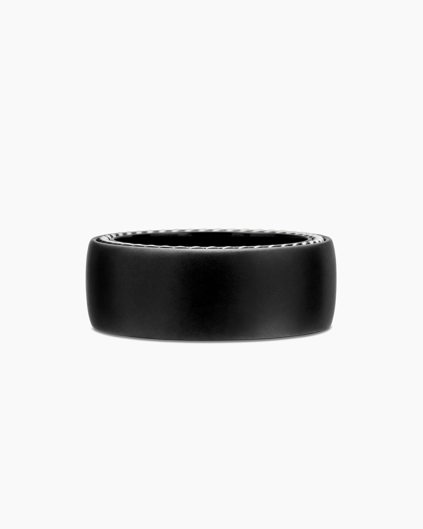 Streamline Band Ring in Black Titanium, 9mm