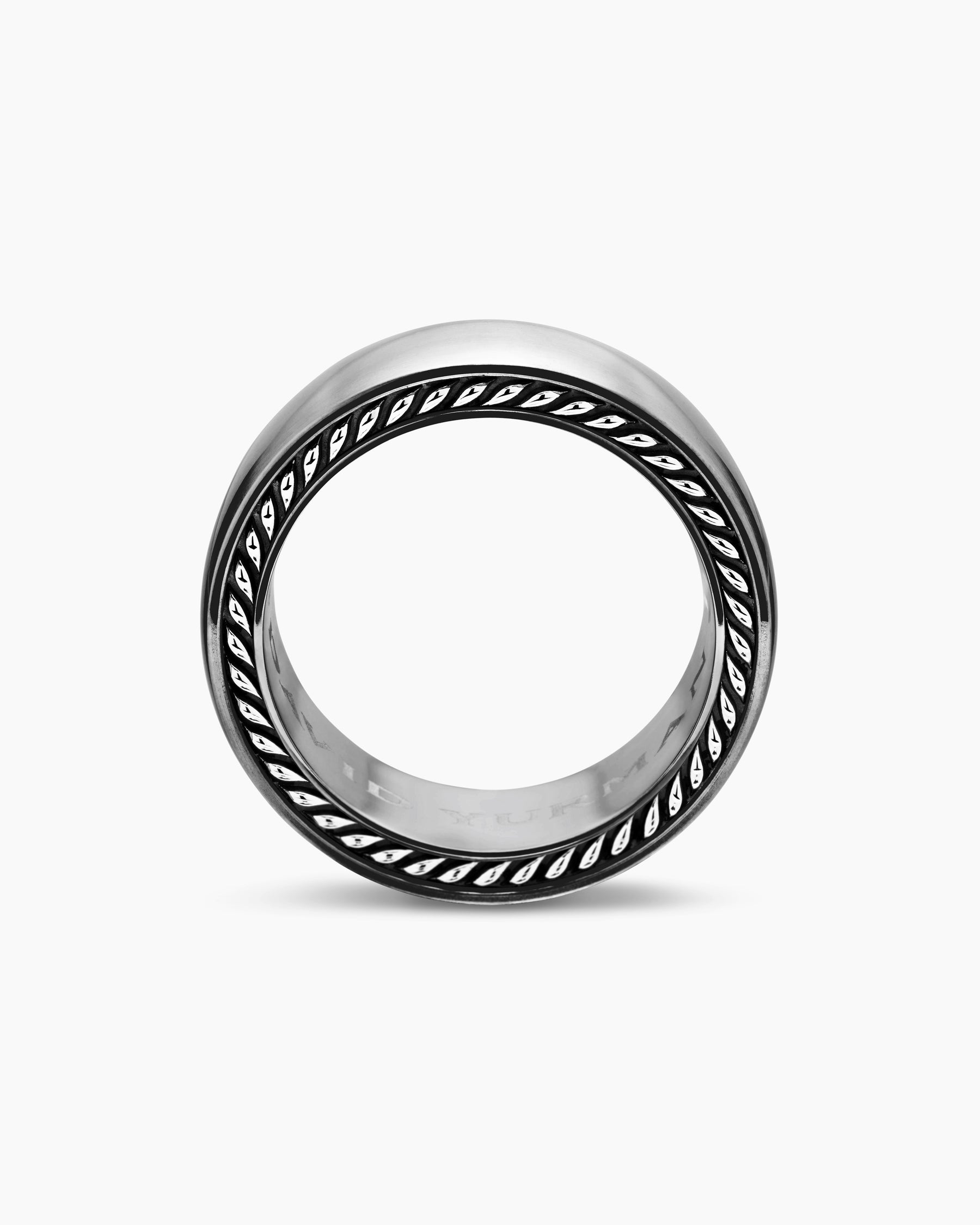 Streamline Band Ring in Grey Titanium, 9mm - Image 5