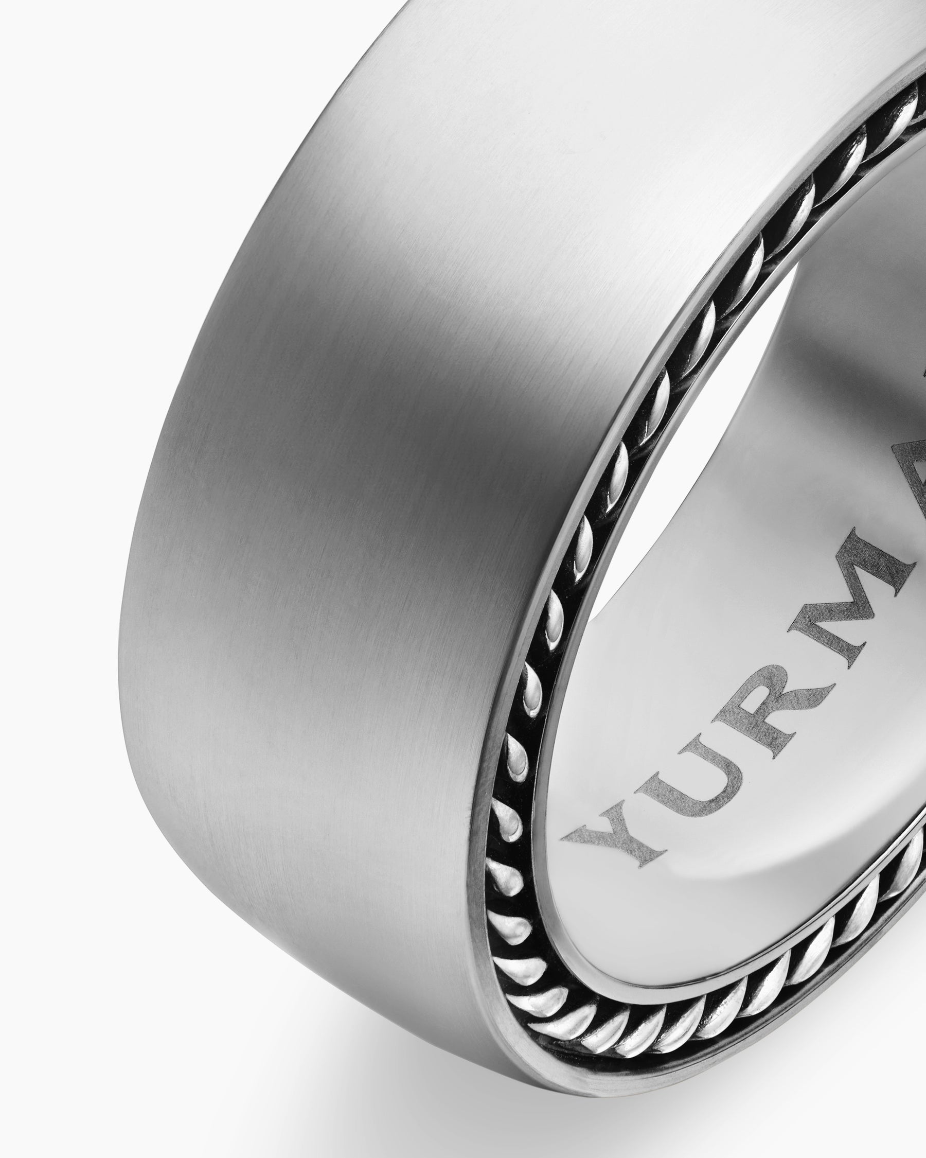 Streamline Band Ring in Grey Titanium, 9mm - Image 6