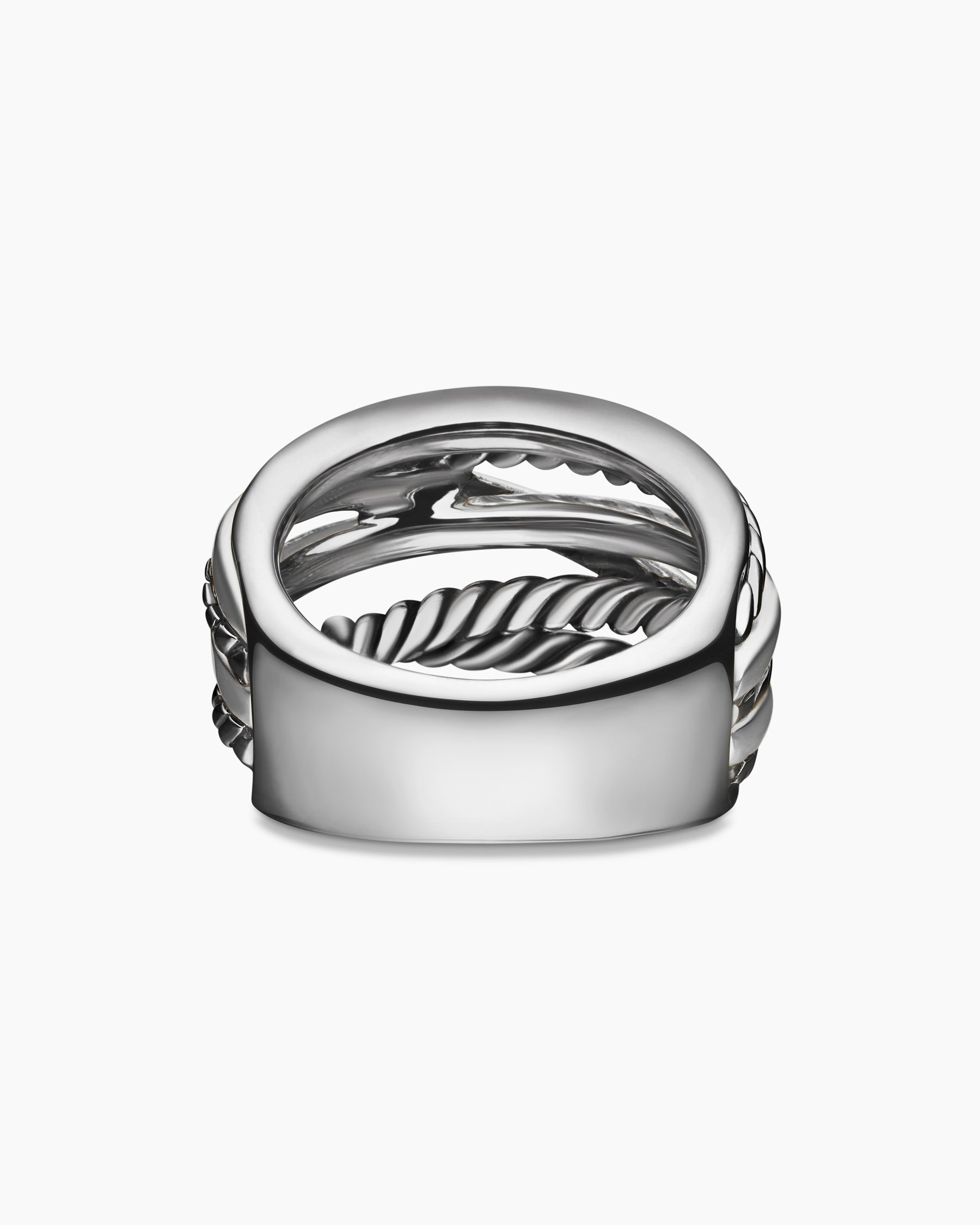Crossover Ring in Sterling Silver, 17mm - Image 6