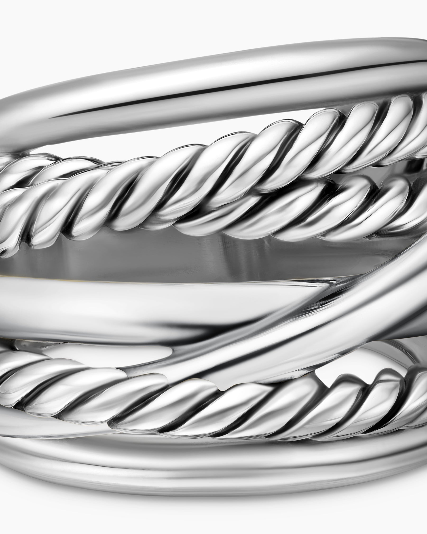 Crossover Ring in Sterling Silver, 17mm - Image 7