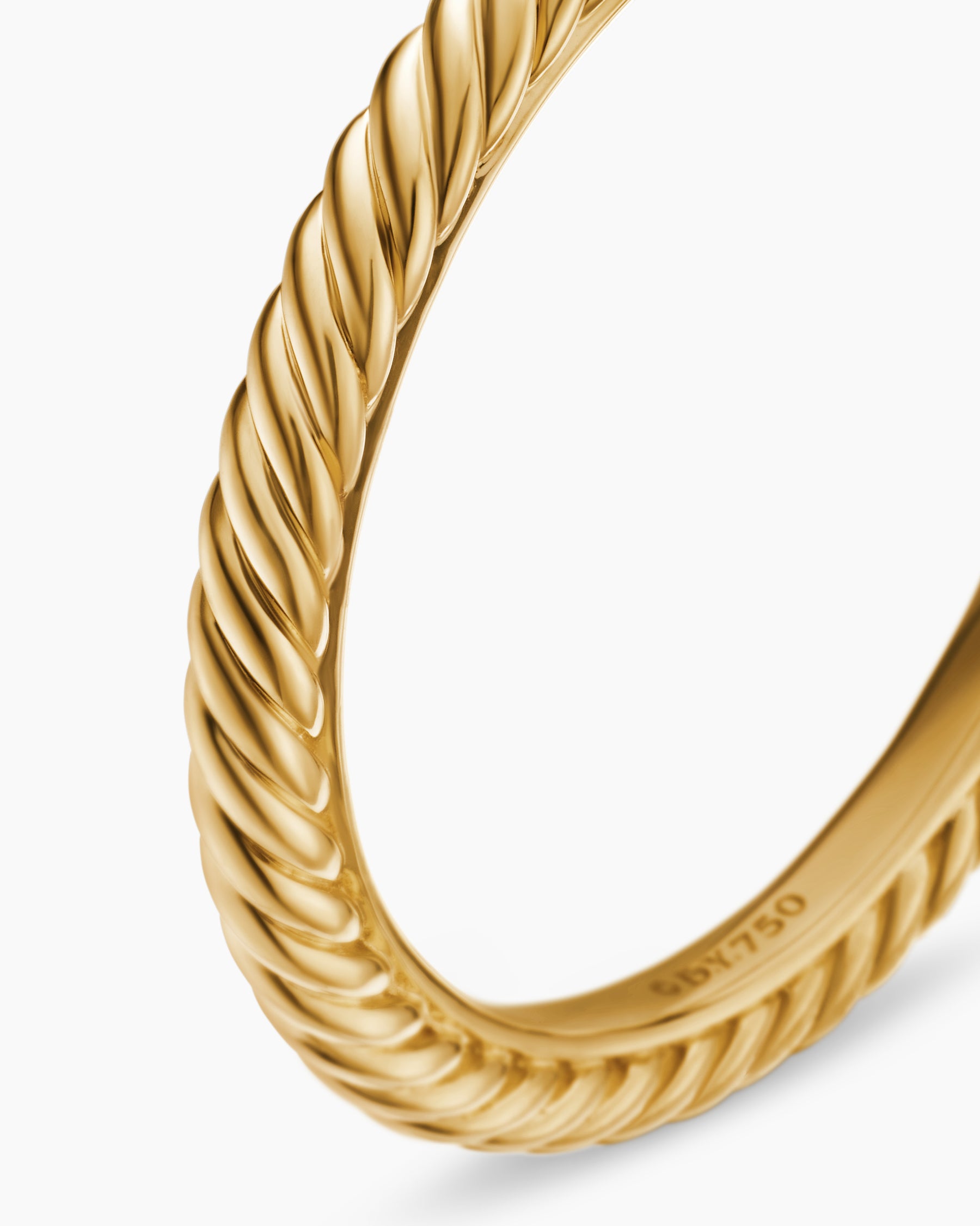 Cable Collectibles Stack Ring in 18K Yellow Gold, 2mm - Image 6