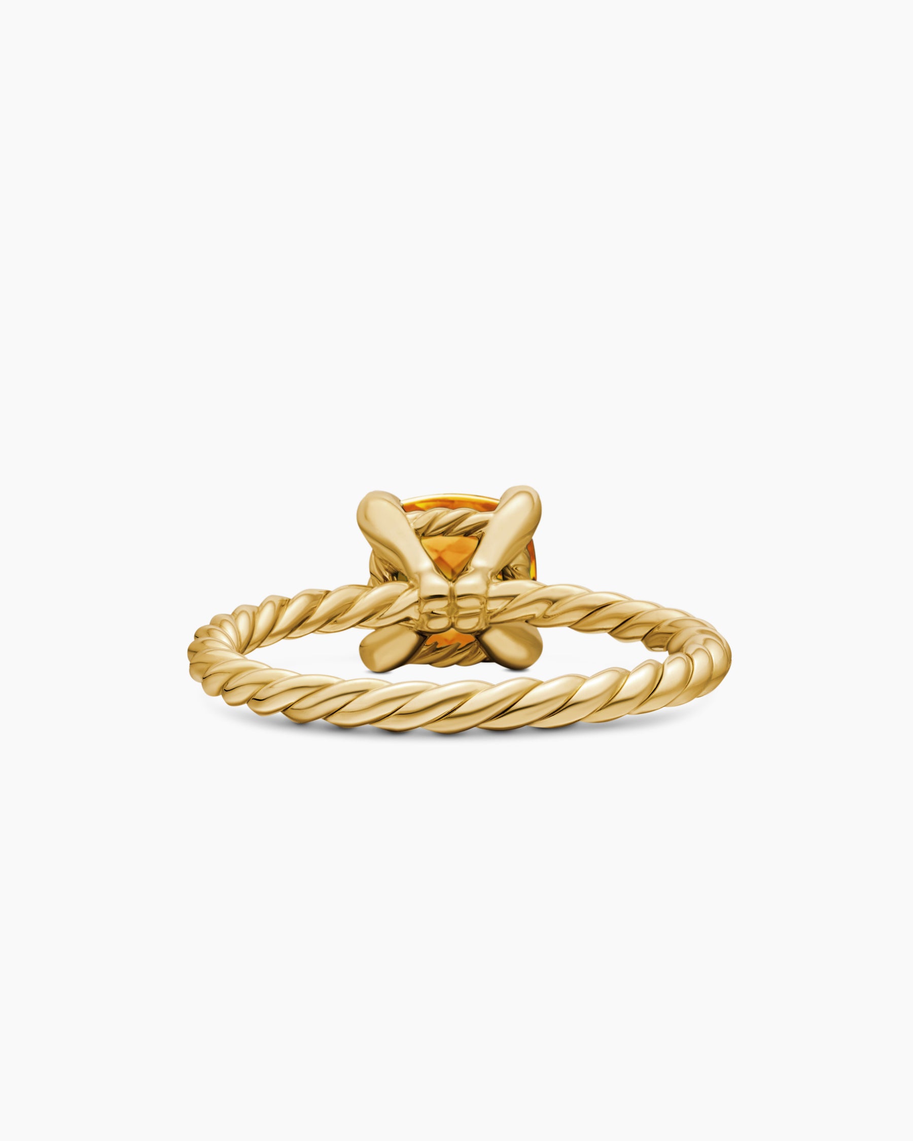 Chatelaine Ring in 18K Yellow Gold with Citrine and Diamonds, 7mm - Image 6