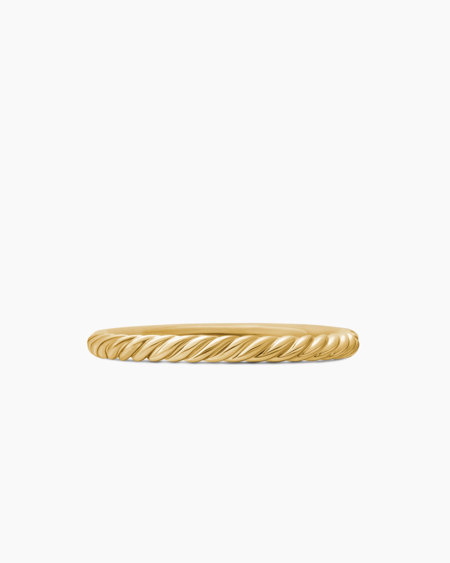 Cable Collectibles Stack Ring in 18K Yellow Gold with Pavé Rubies, 2mm - Image 6