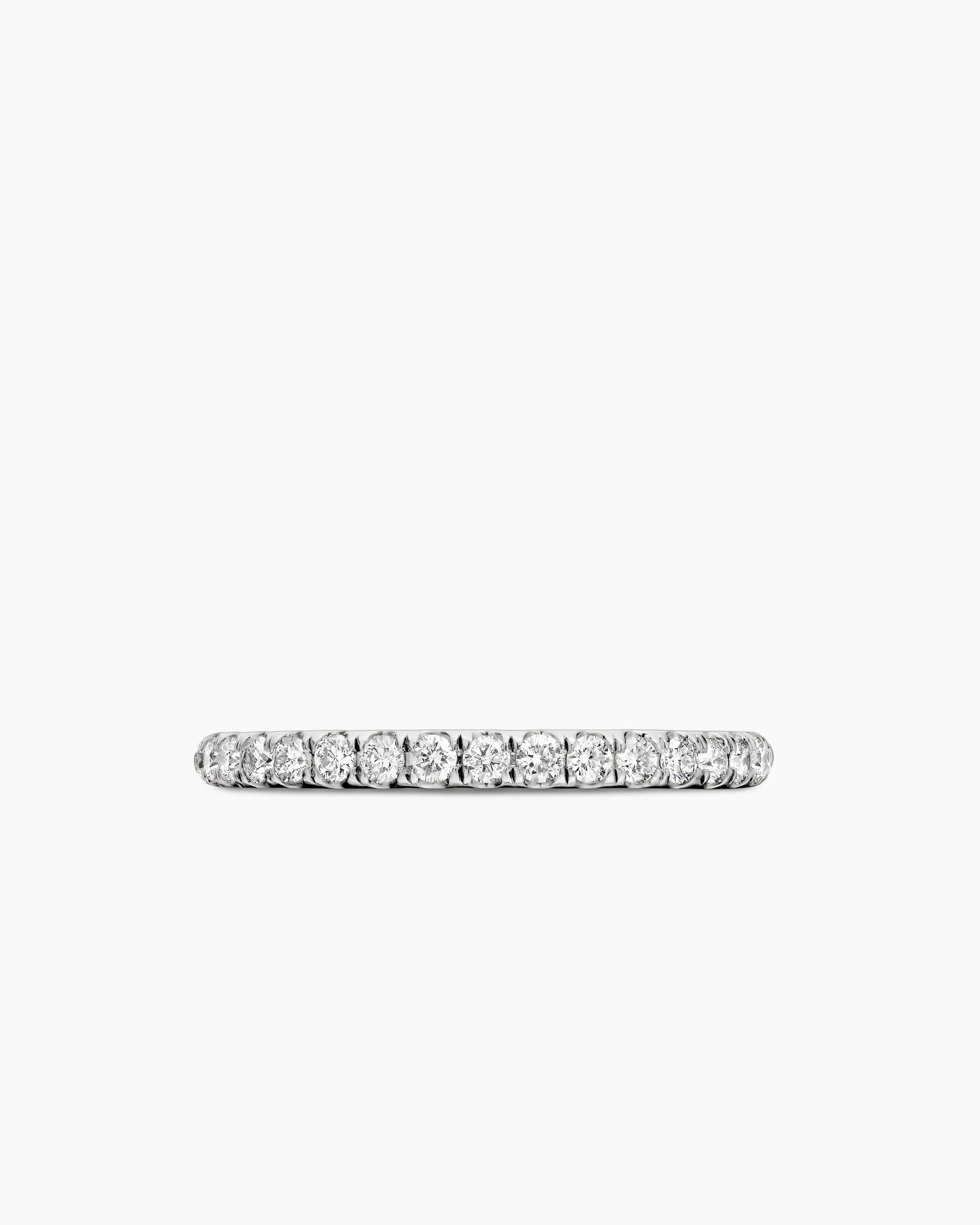 Cable Collectibles Stack Ring in 18K White Gold with Diamonds, 2mm - Image 4