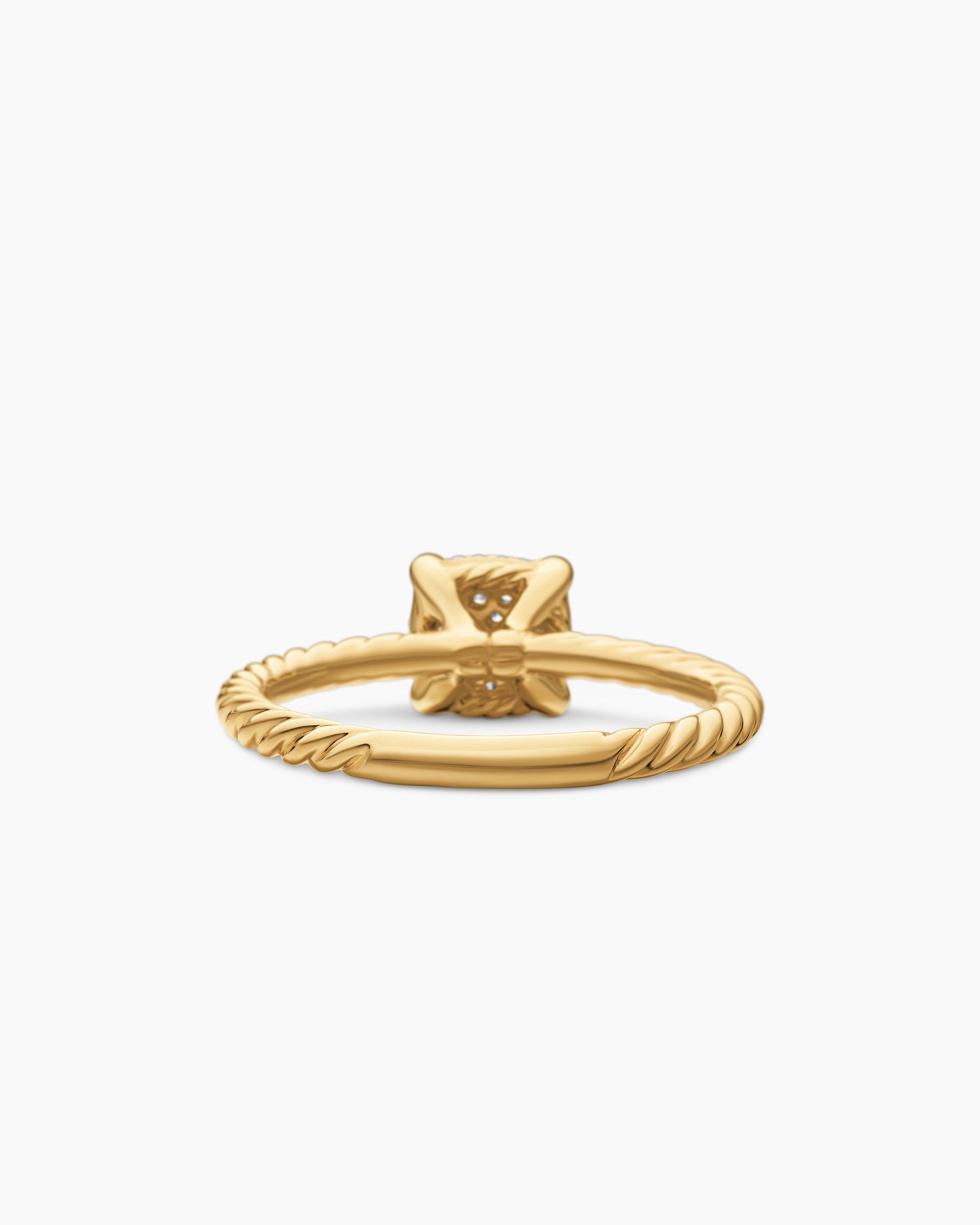 Petite Chatelaine Ring in 18K Yellow Gold with Pavé Diamonds, 7mm - Image 6