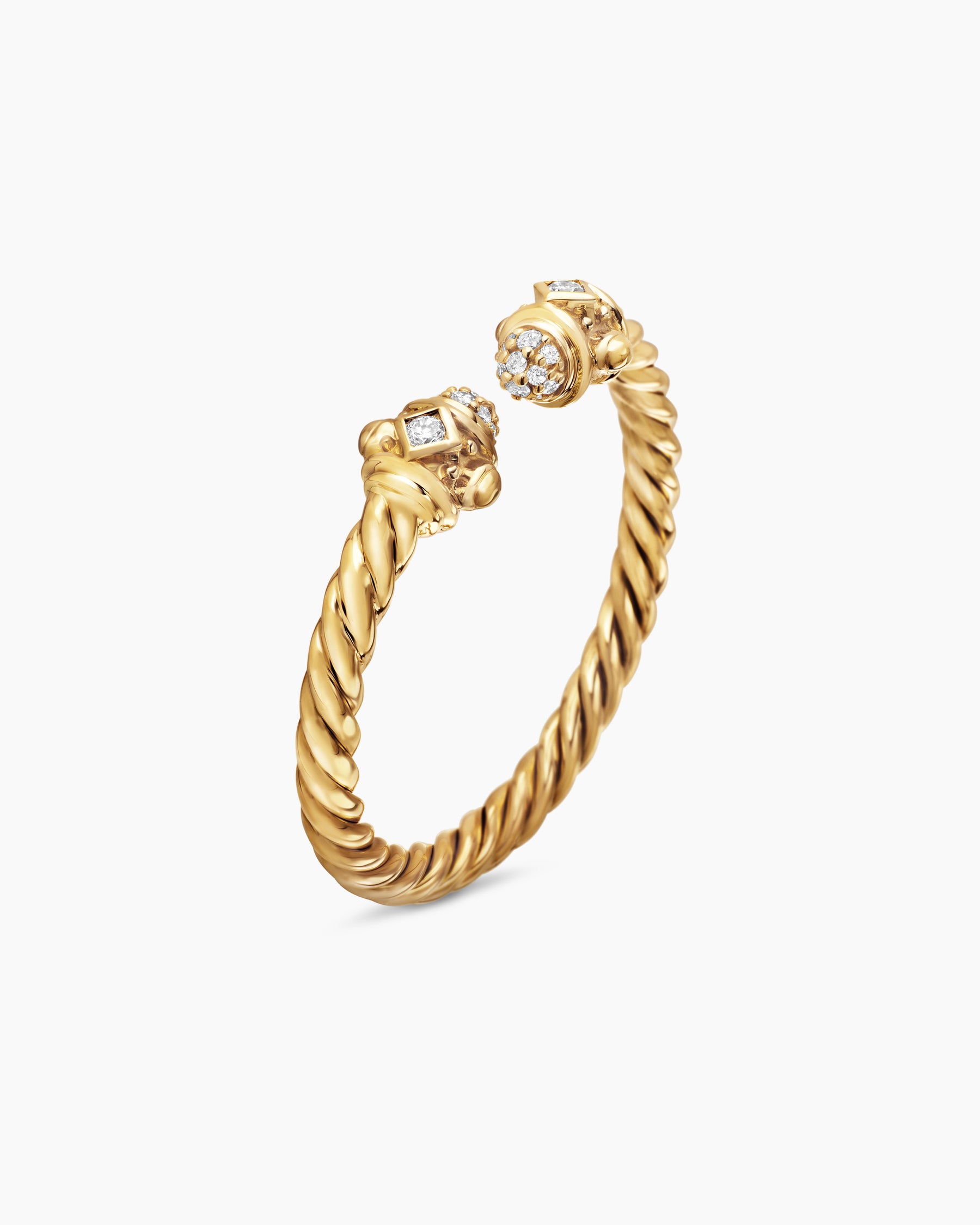 Renaissance Ring in 18K Yellow Gold with Diamonds, 2.3mm - Image 3